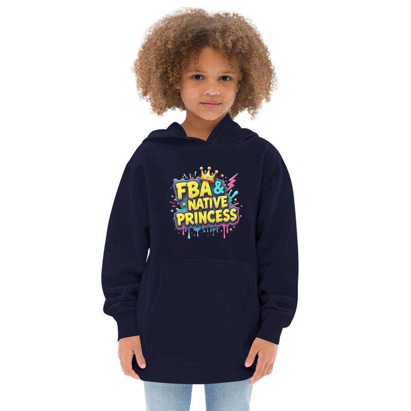 FBA & Native Princess Fleece Kids Cotton Hoodie