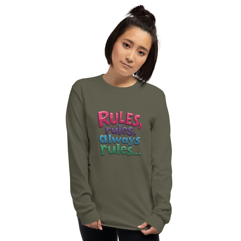 Rules Unisex Long Sleeve Shirt Front & BACK