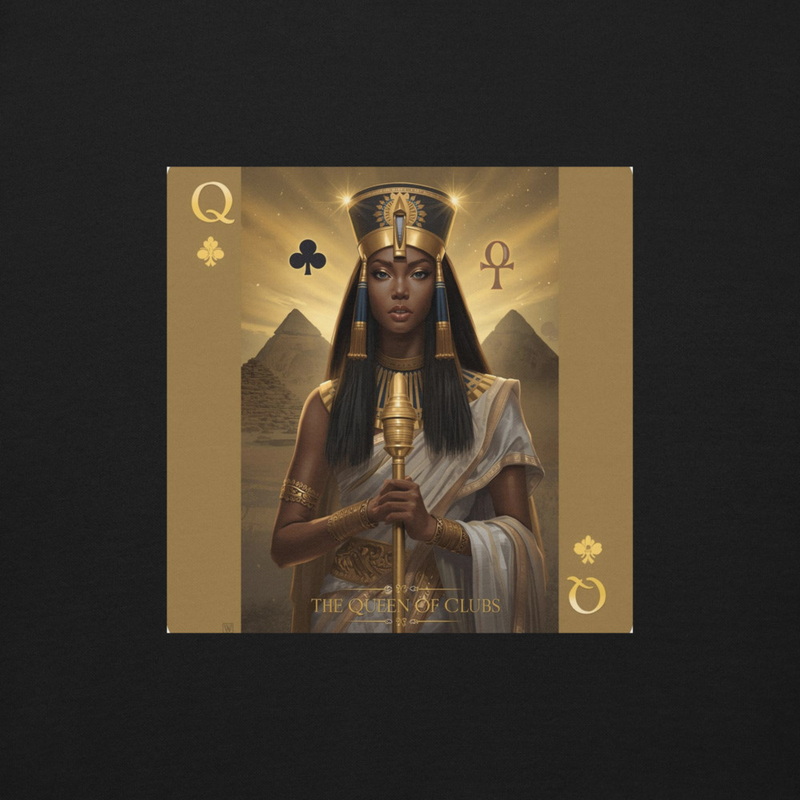 Queen of Clubs Cotton Unisex Sweatshirt