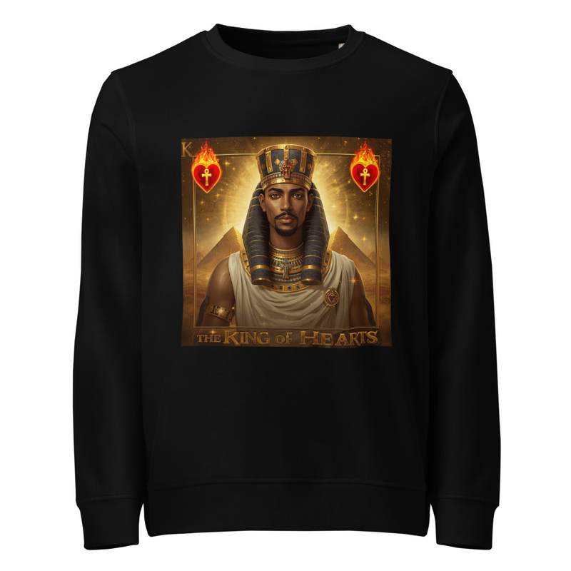 King of Hearts Unisex Organic Sweatshirt