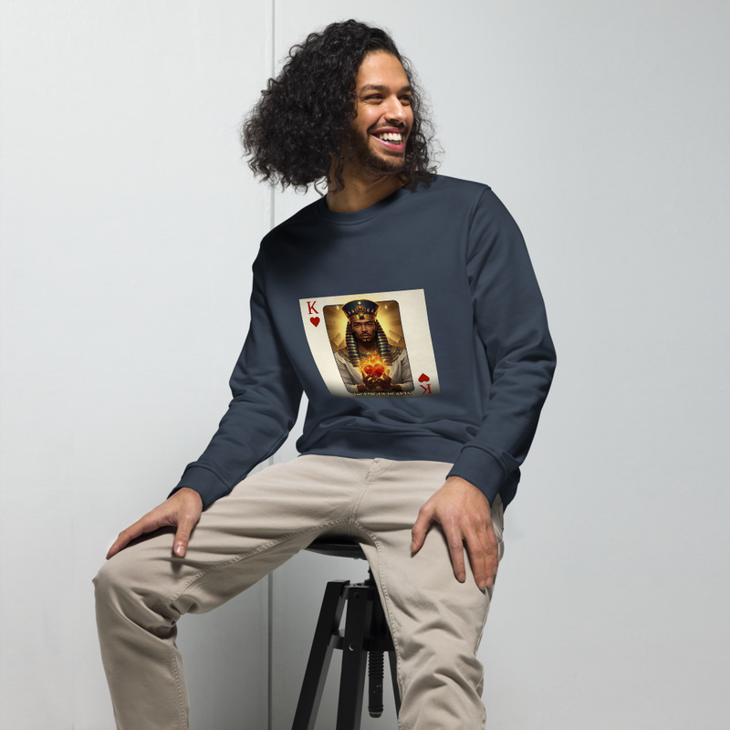 King of Hearts Unisex Sweatshirt Organic