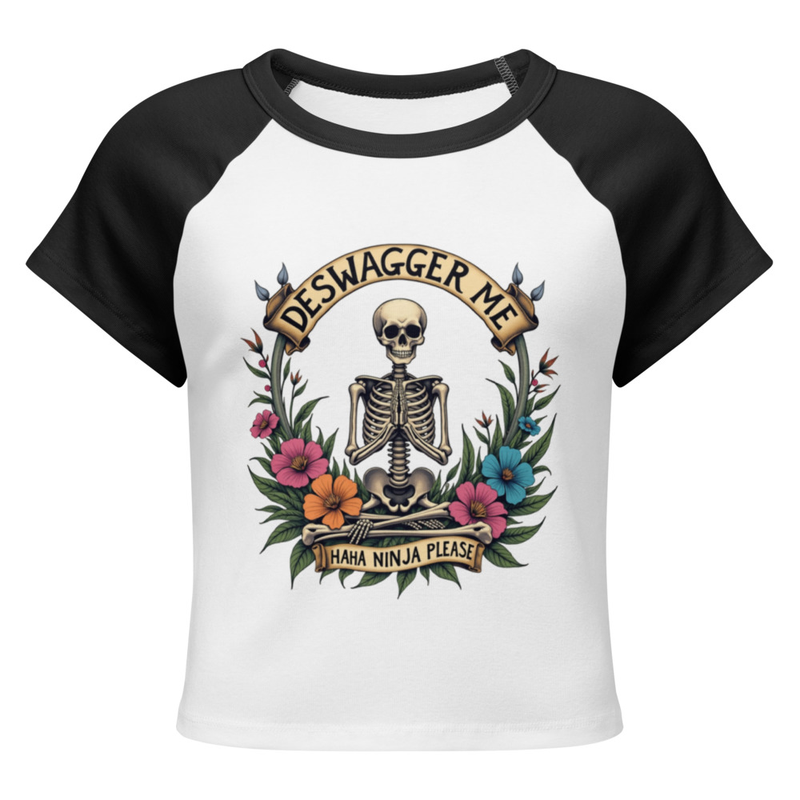 Deswagger Me Women’s Micro Rib Raglan Baby Tee
