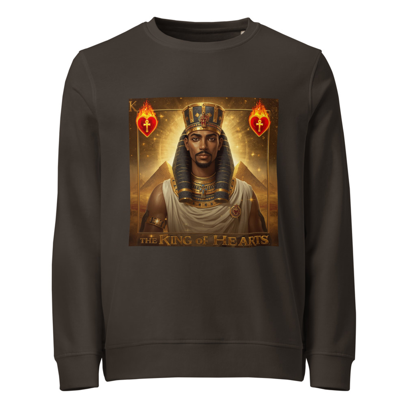 King of Hearts Unisex Organic Sweatshirt