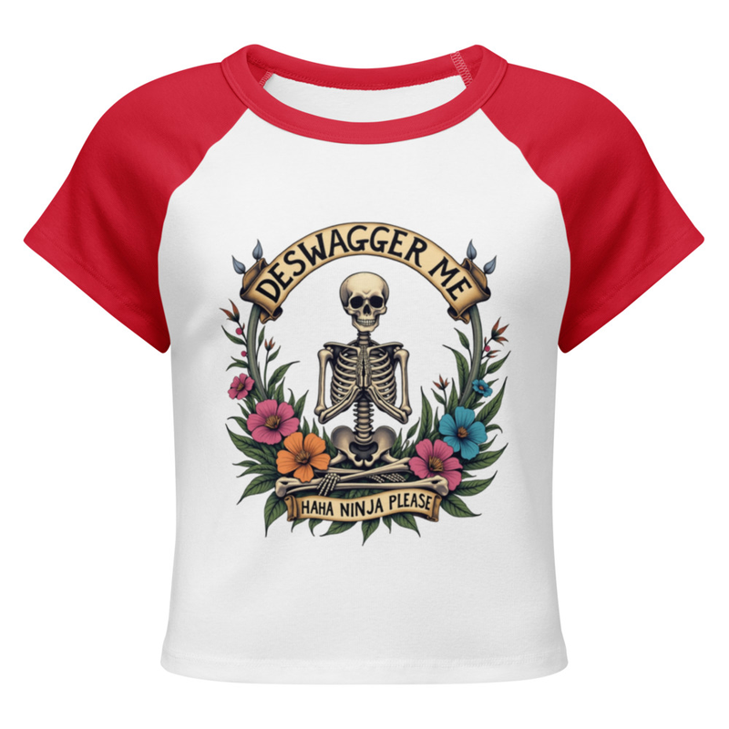 Deswagger Me Women’s Micro Rib Raglan Baby Tee