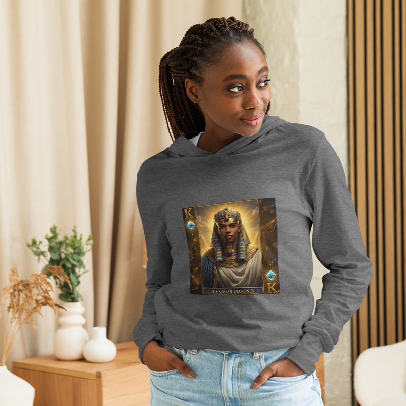 Unisex King Of Diamonds Hooded Long-Sleeve Tee