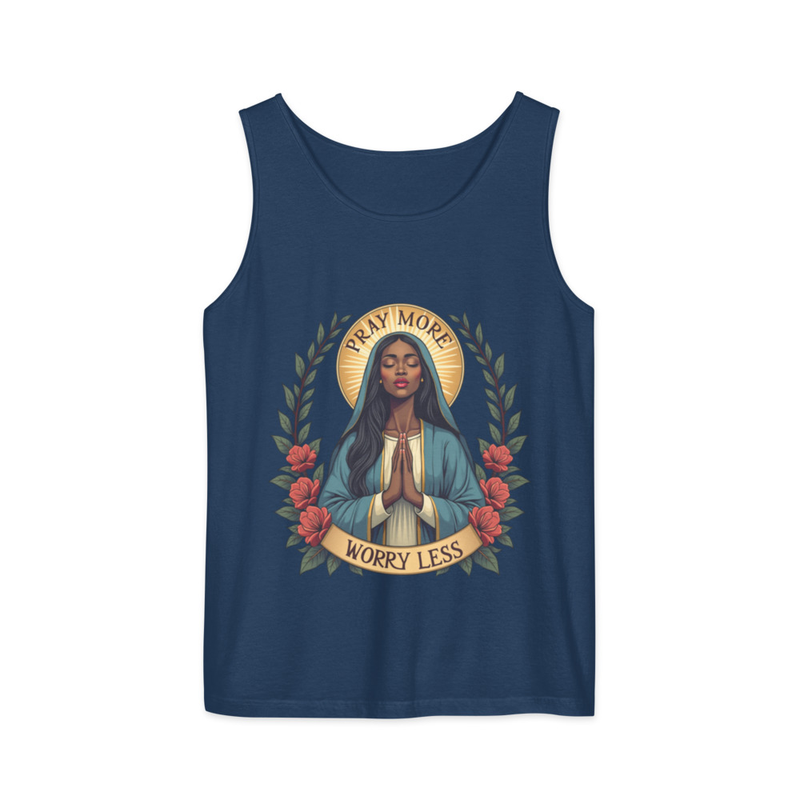Pray More Unisex Garment-Dyed Tank 