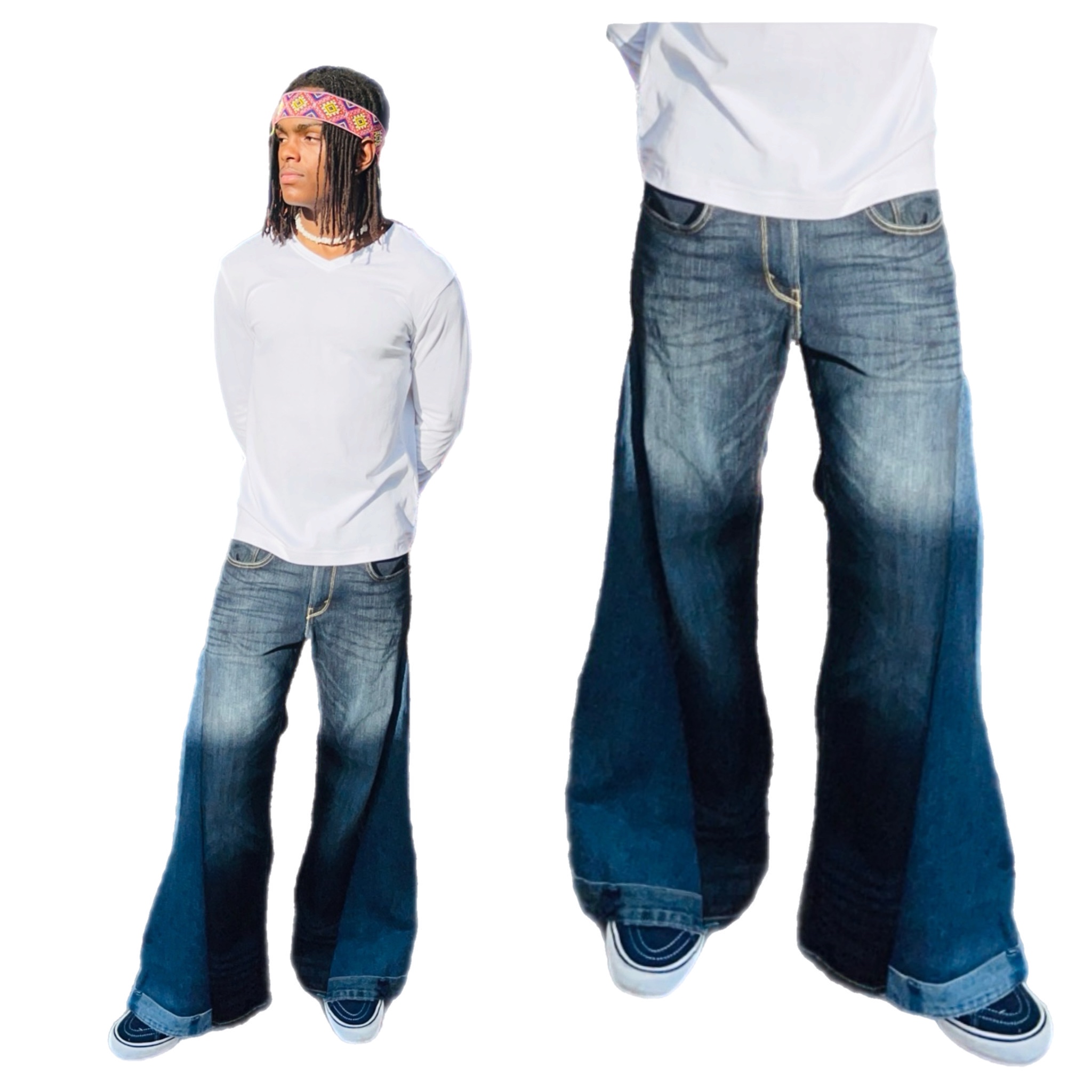 Hippie Afropunk Wide Leg Bells