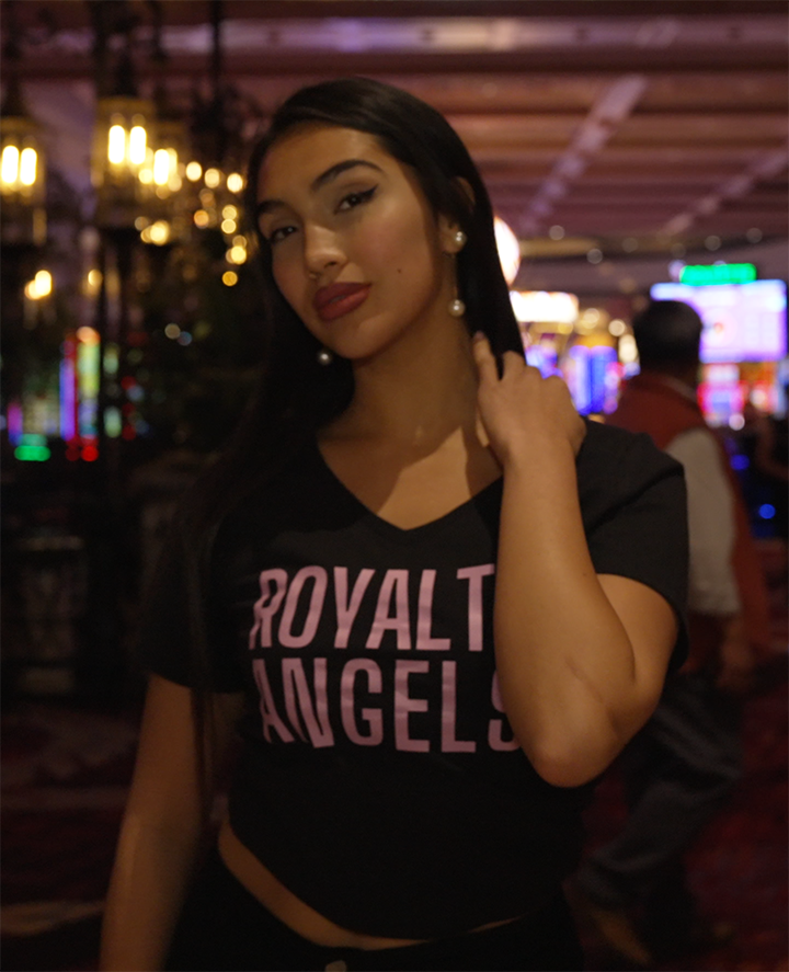 Royalty Angels T-Shirt (Womens) Black