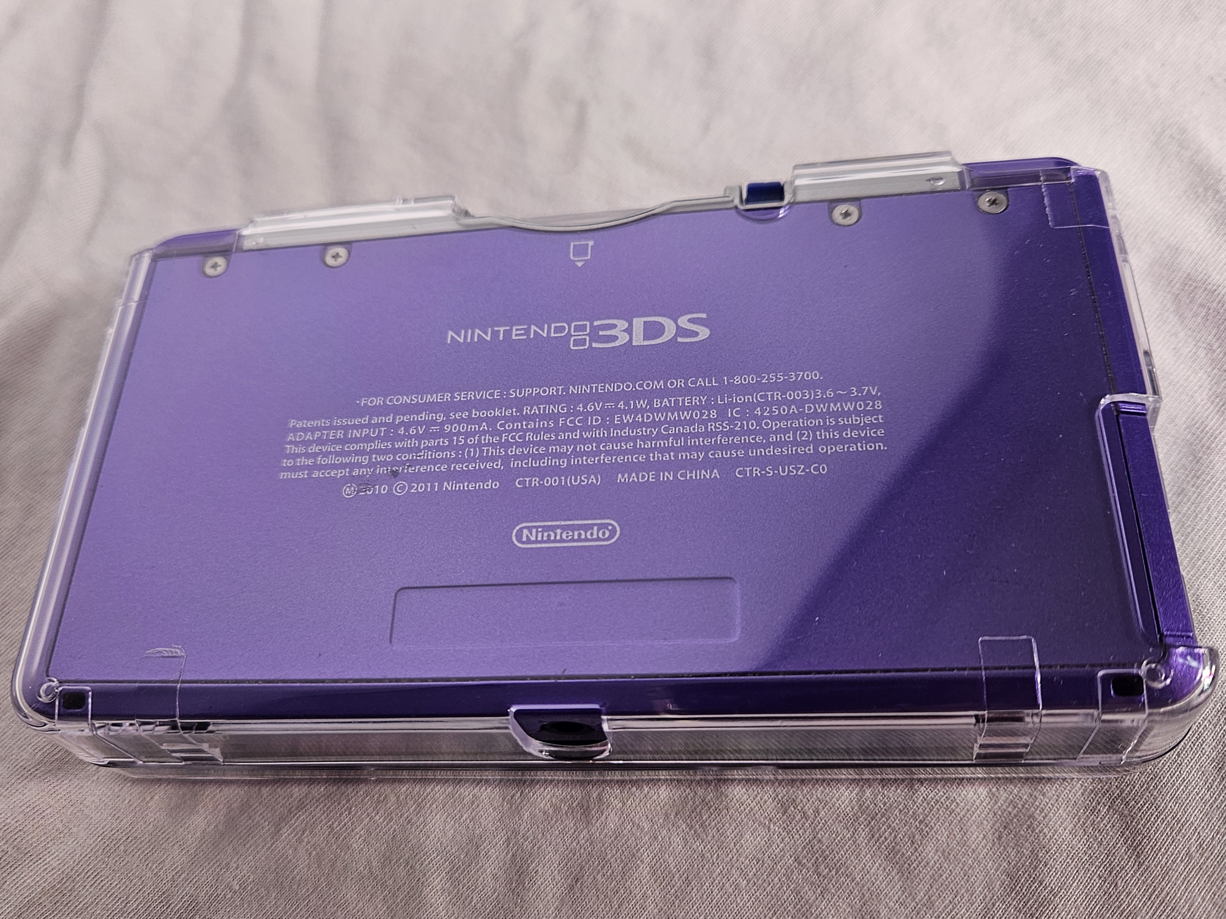 Nintendo 3DS Console Homebrewed with 16GB SD Card and Clear Protective Case