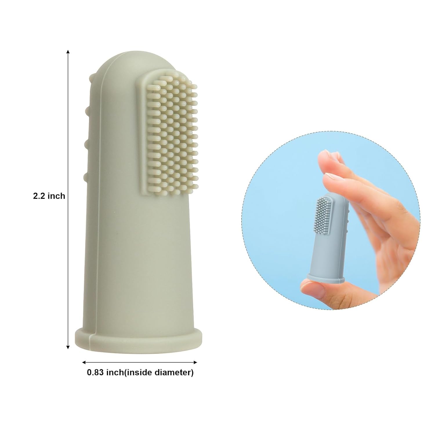 Dedal de Silicona para Encías – Higiene y Masaje Oral