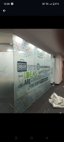 Printed Frosted Glass Film