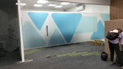 Printed Frosted Glass Film