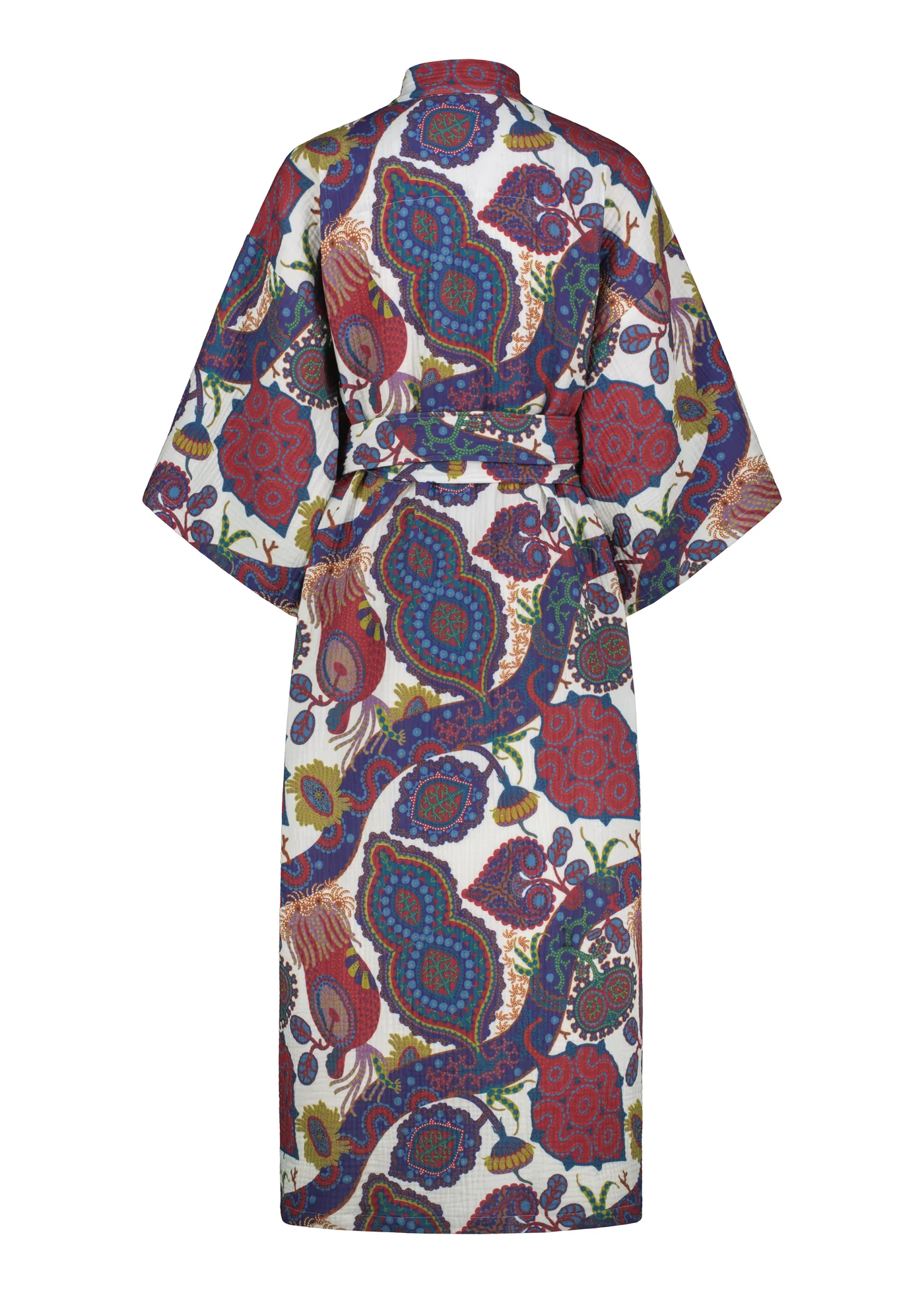 Purple Rain Yukata chalatas iš natūralios lino medžiagos