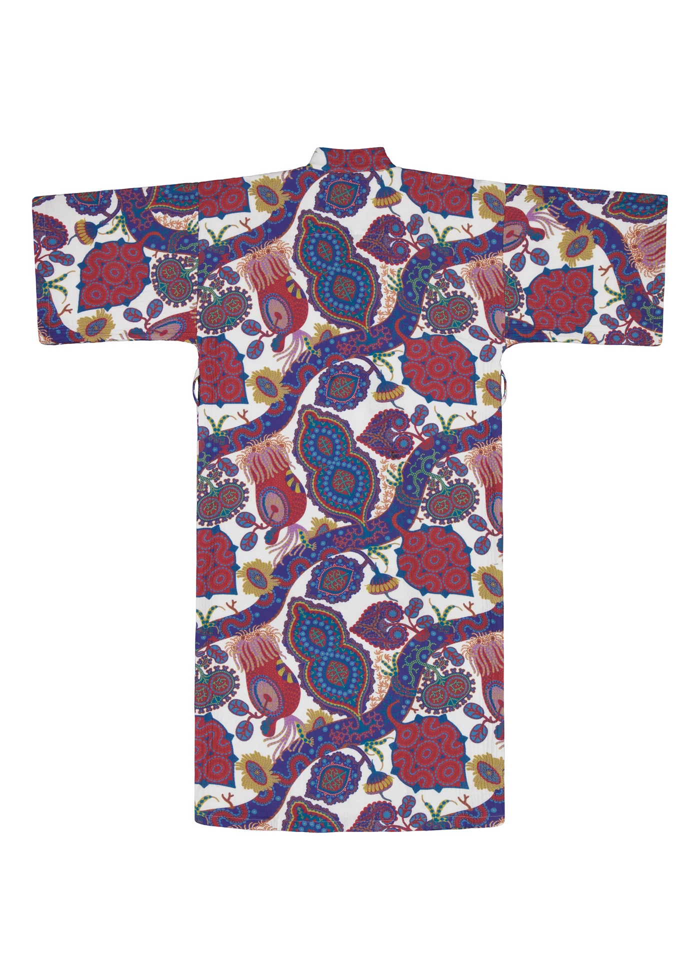 Purple Rain Yukata chalatas iš natūralios lino medžiagos
