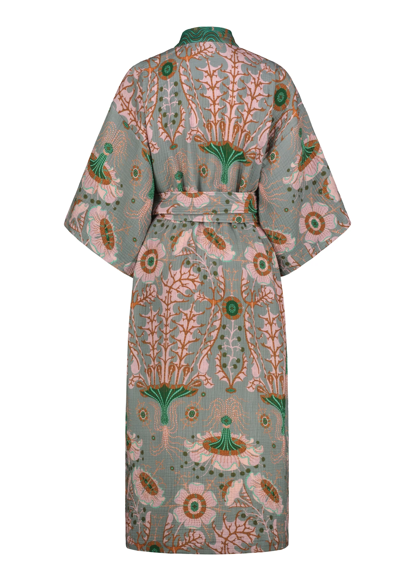 Equinoxe Yukata chalatas iš natūralios lino medžiagos