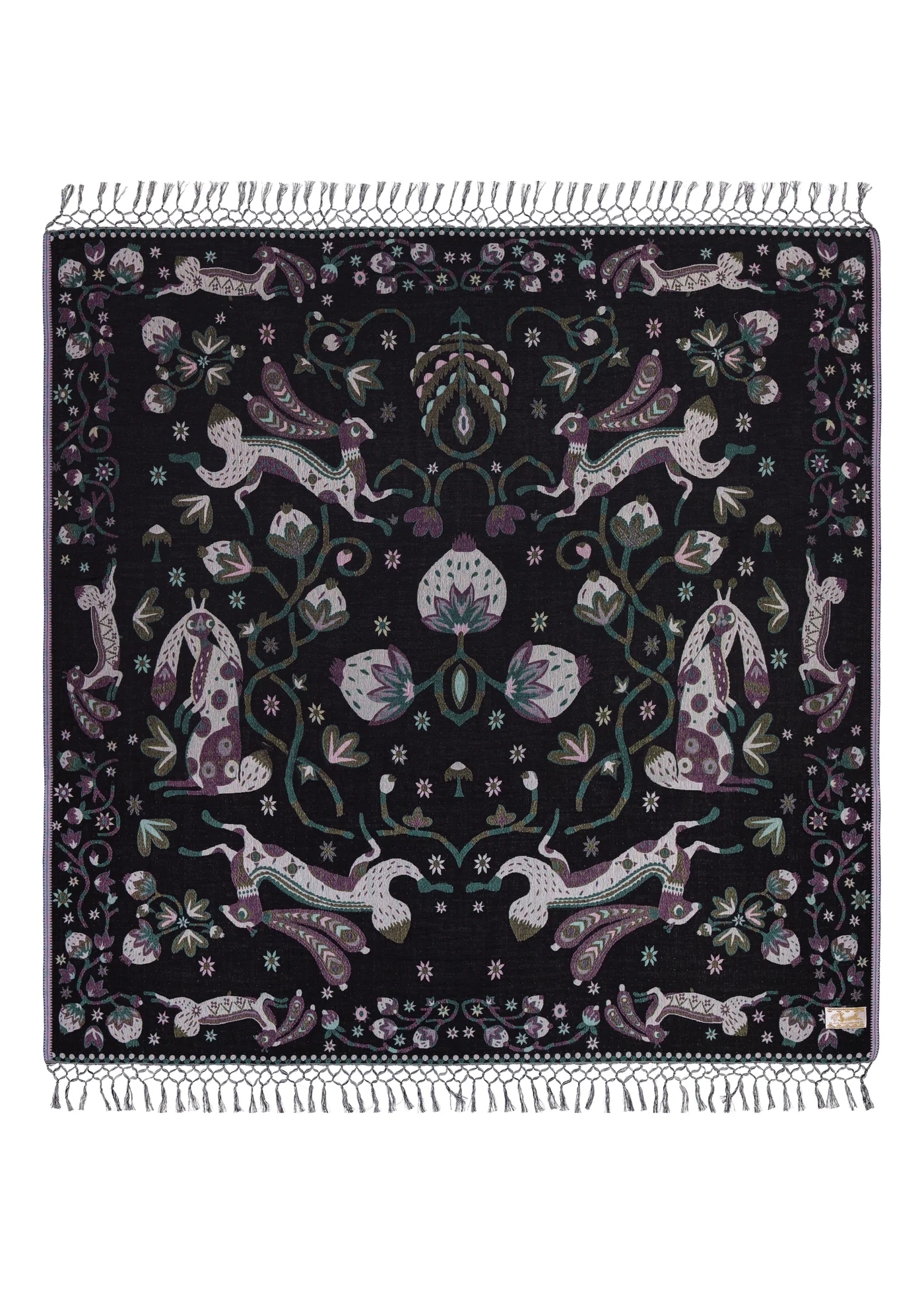 150x150 cm Rabbit Forest skara/pledas