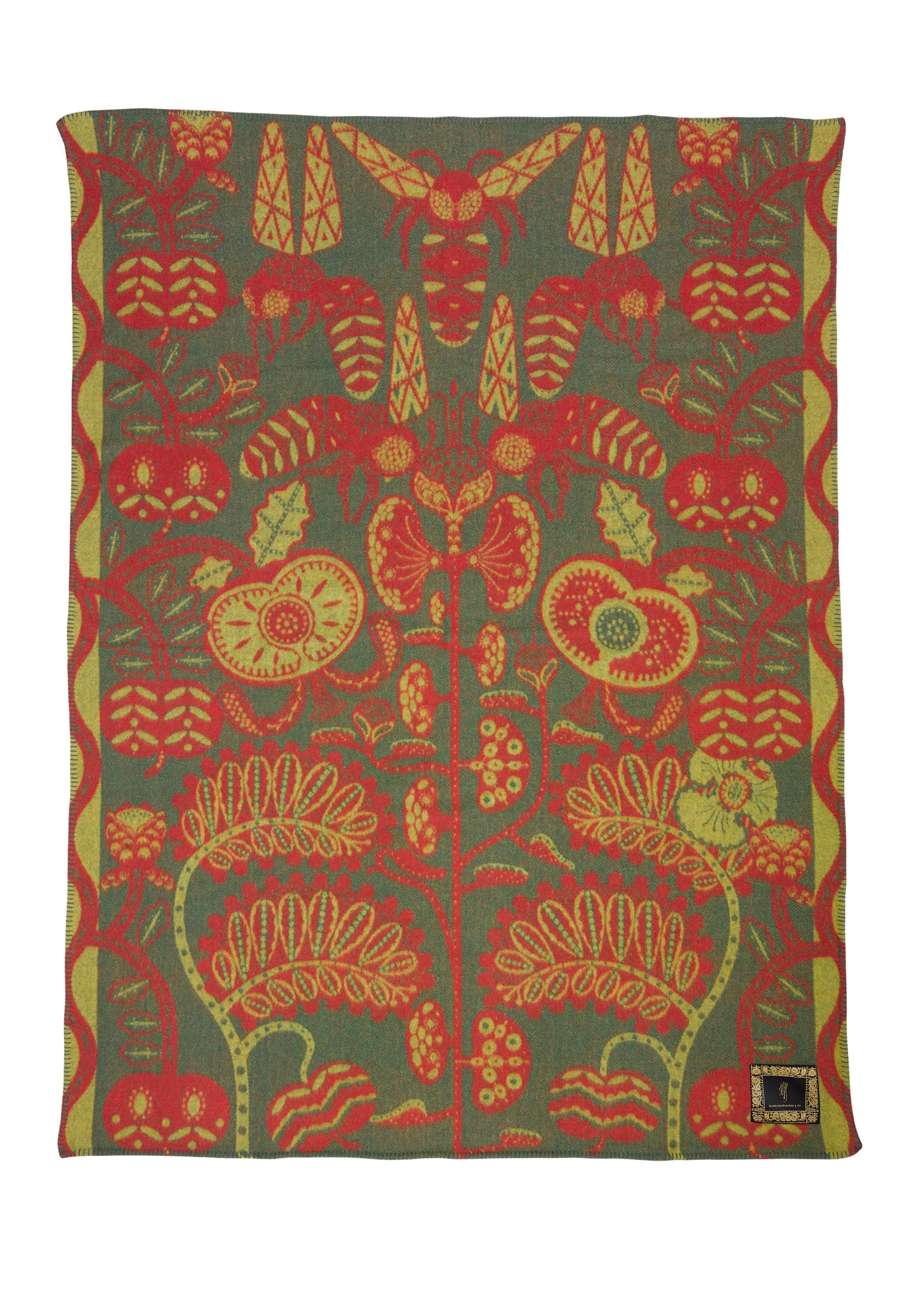 130x170 cm Bees Green pledas
