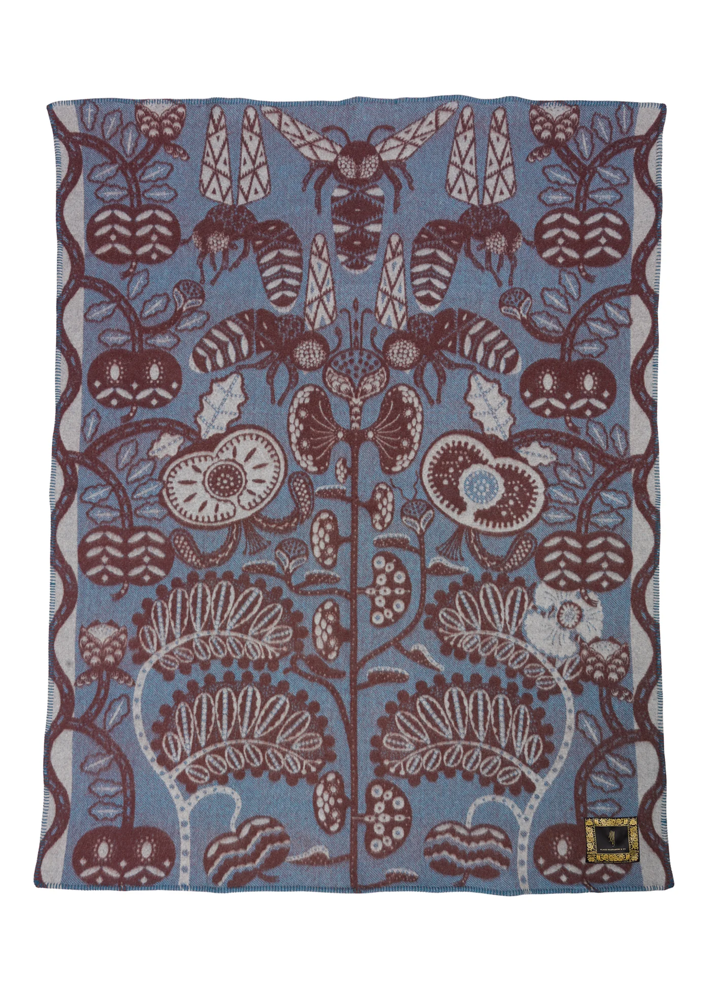 130x170 cm Bees Blue pledas