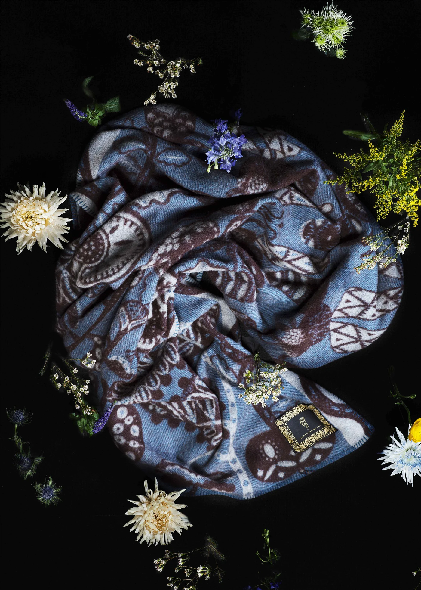 130x170 cm Bees Blue pledas