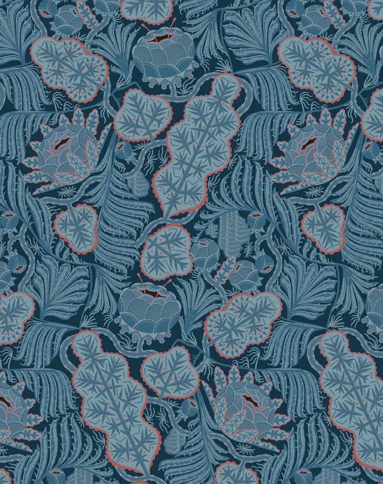Tapetai Iceflower Blue