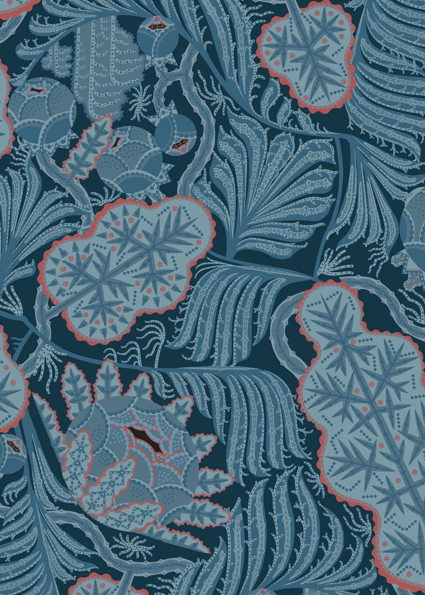 Tapetai Iceflower Blue