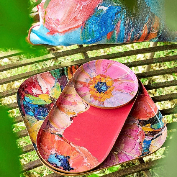 Trijų padėkliukų komplektas Flowers