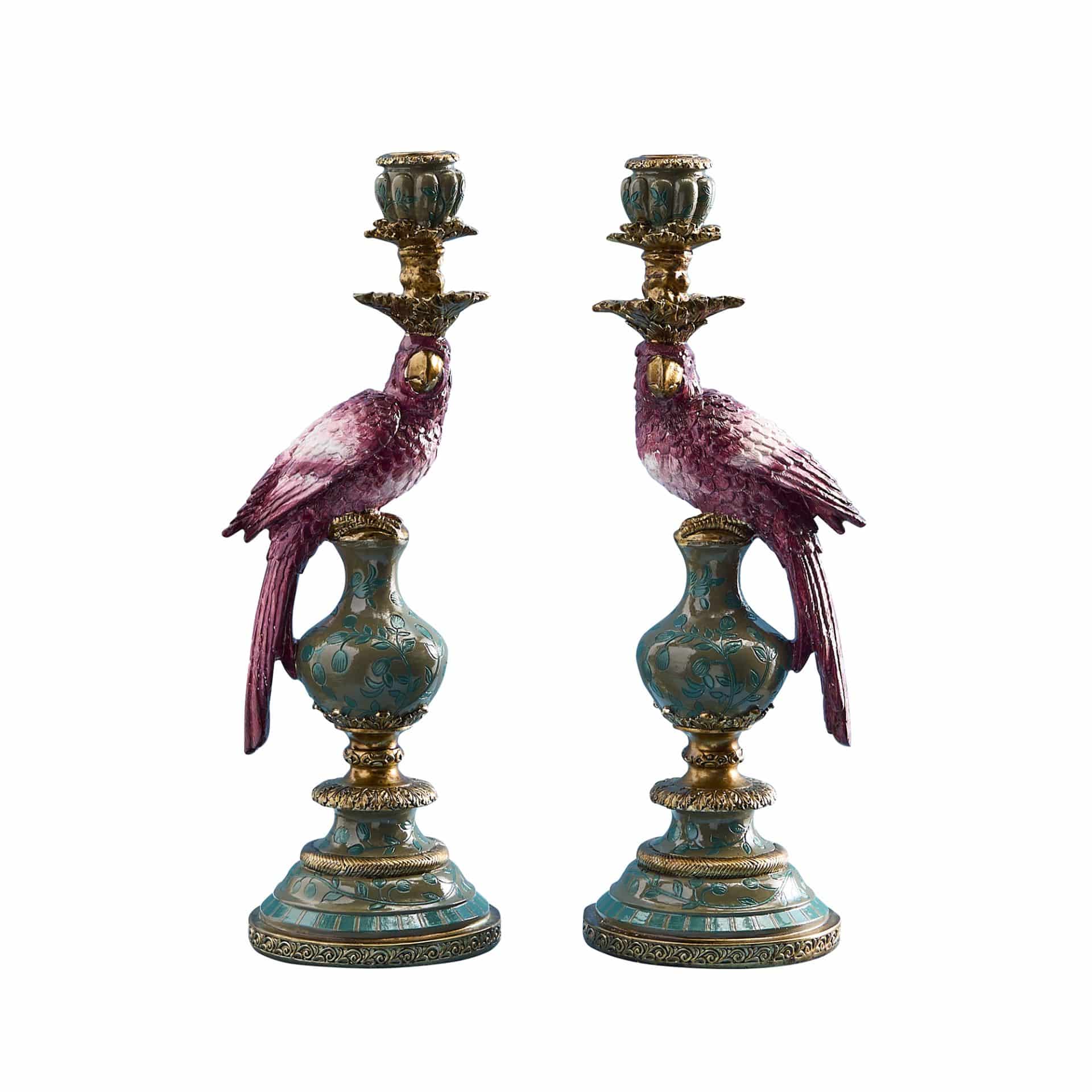 Dviejų žvakidžių komplektas Papūgos Werns