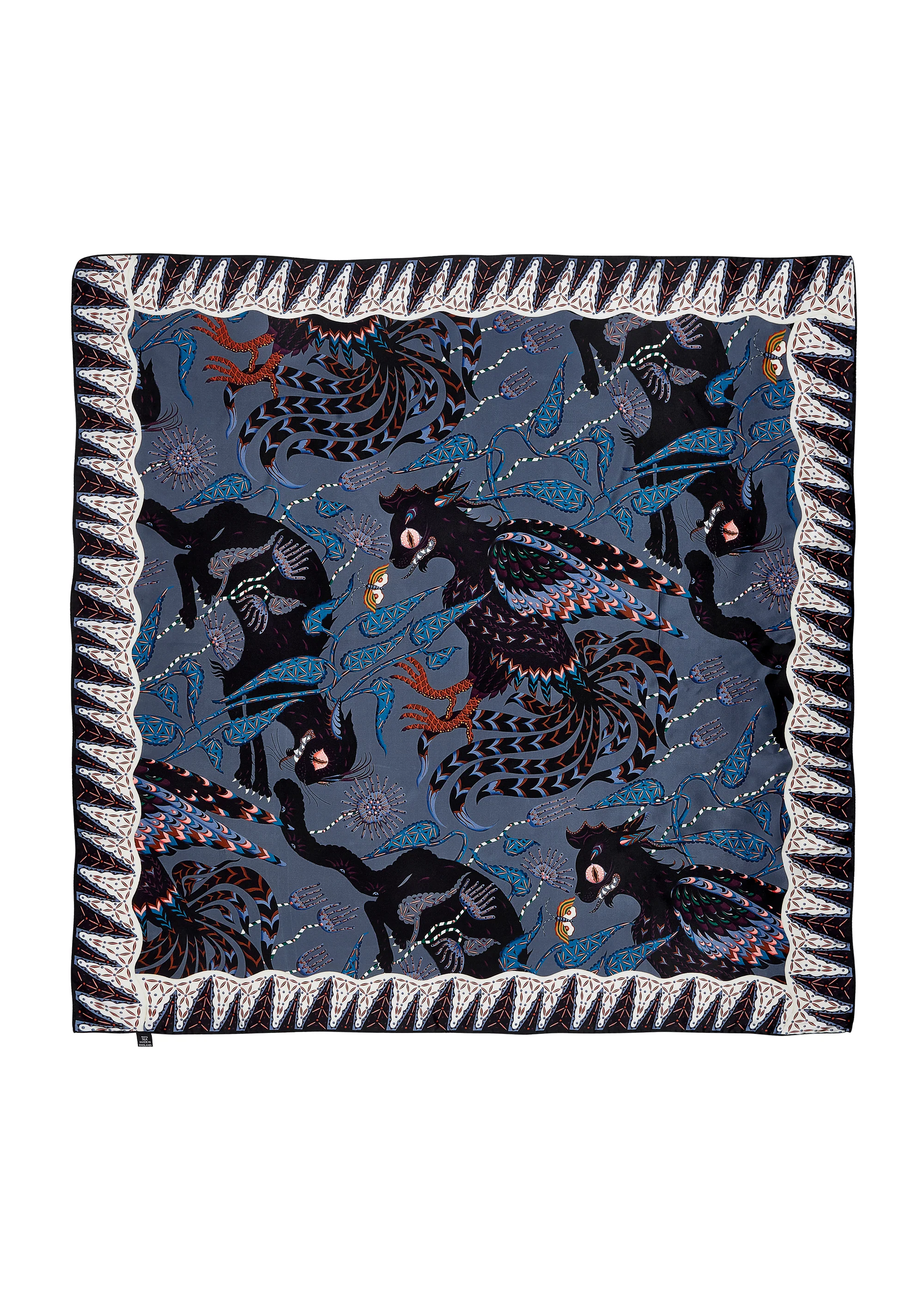 Ferocious Cats šilko skara