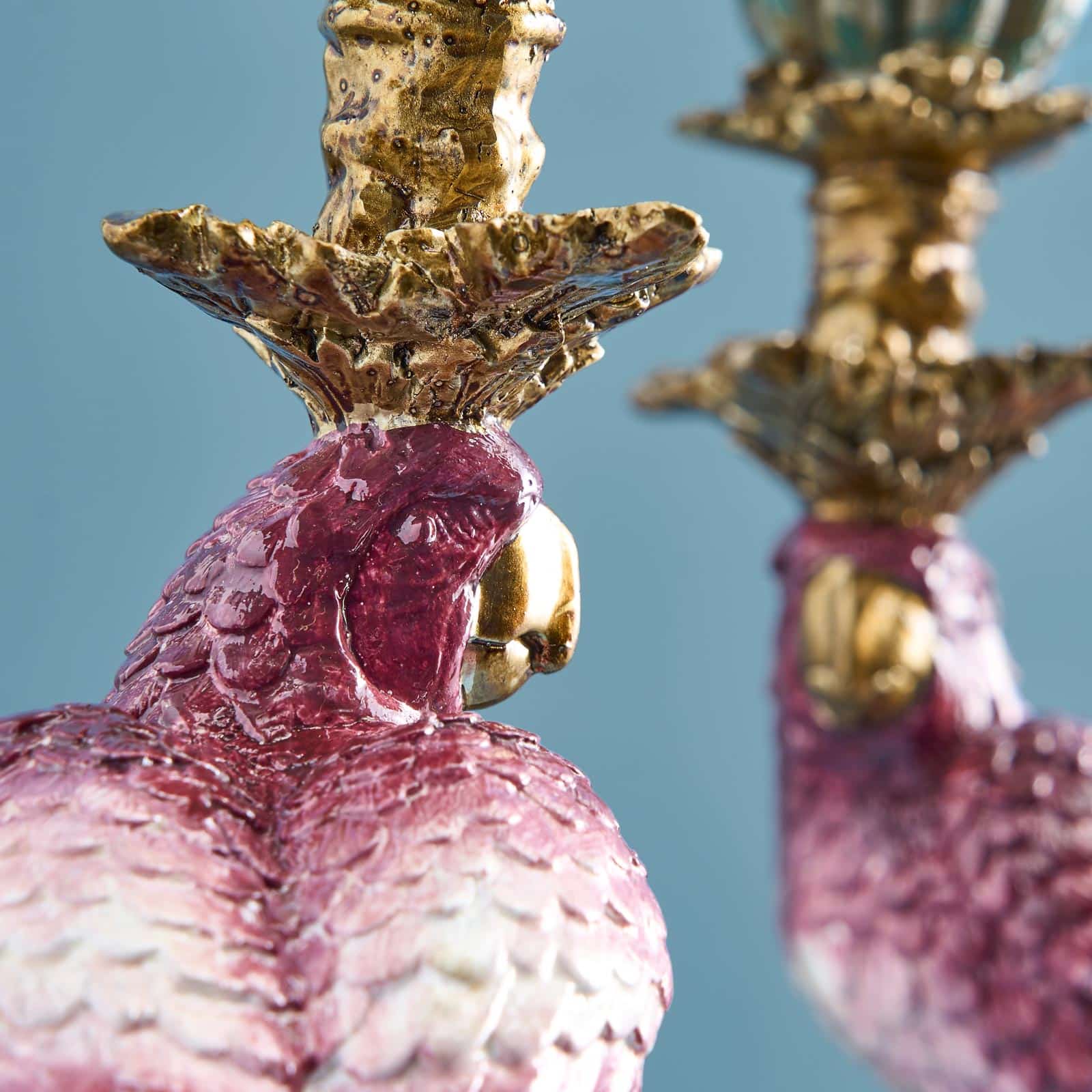 Dviejų žvakidžių komplektas Papūgos Werns