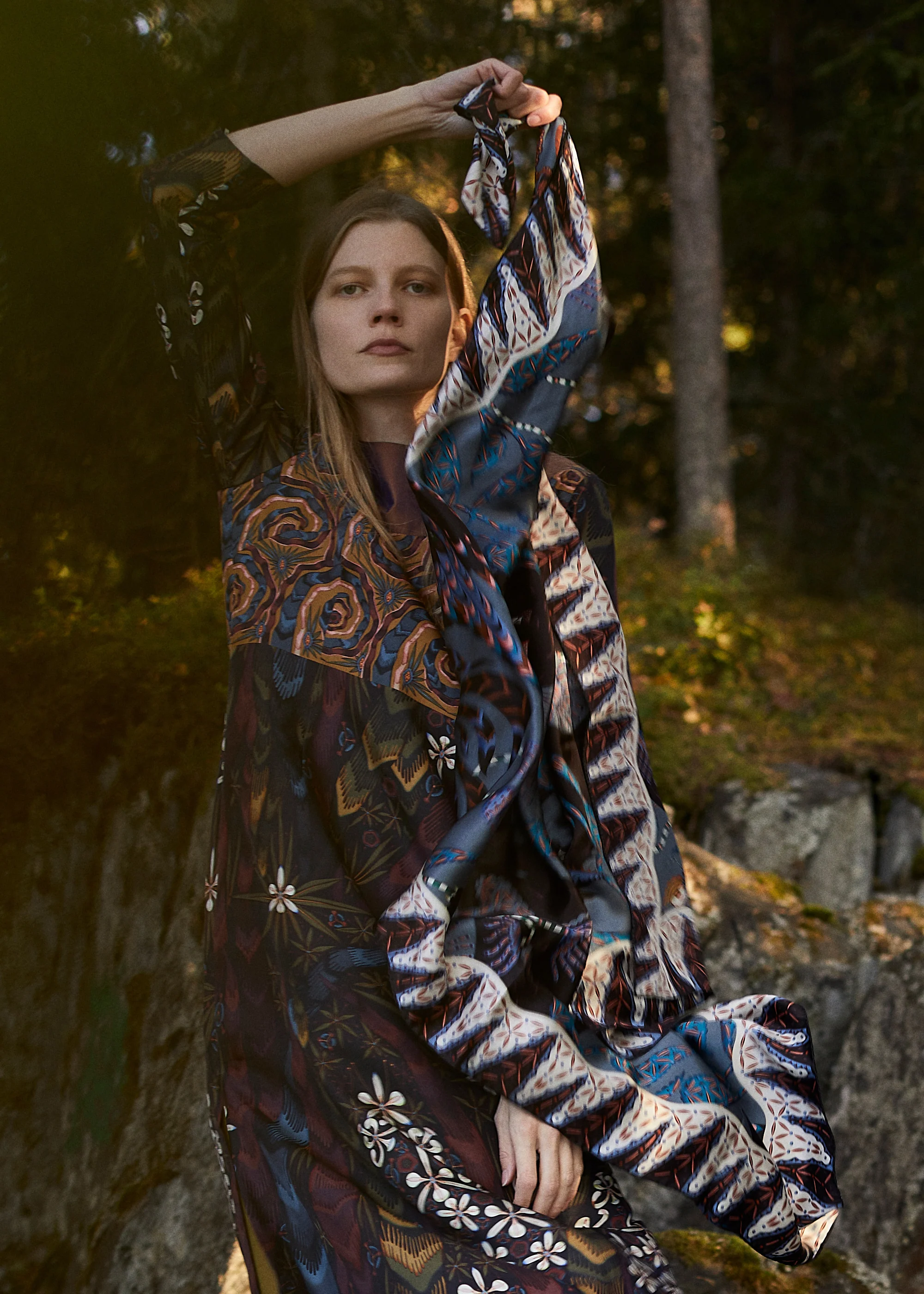 Ferocious Cats šilko skara 