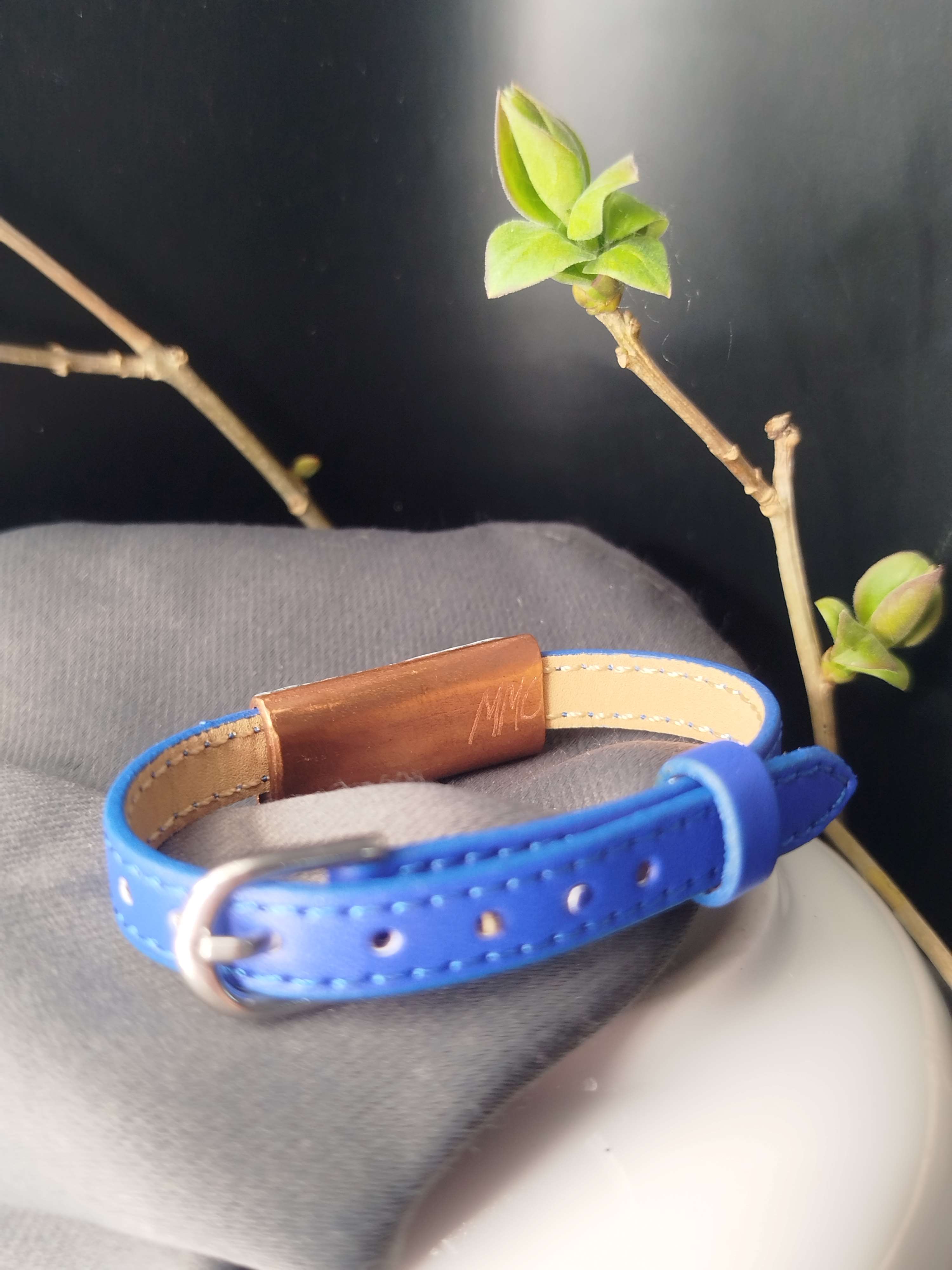 Bracelet Tubaline bleu