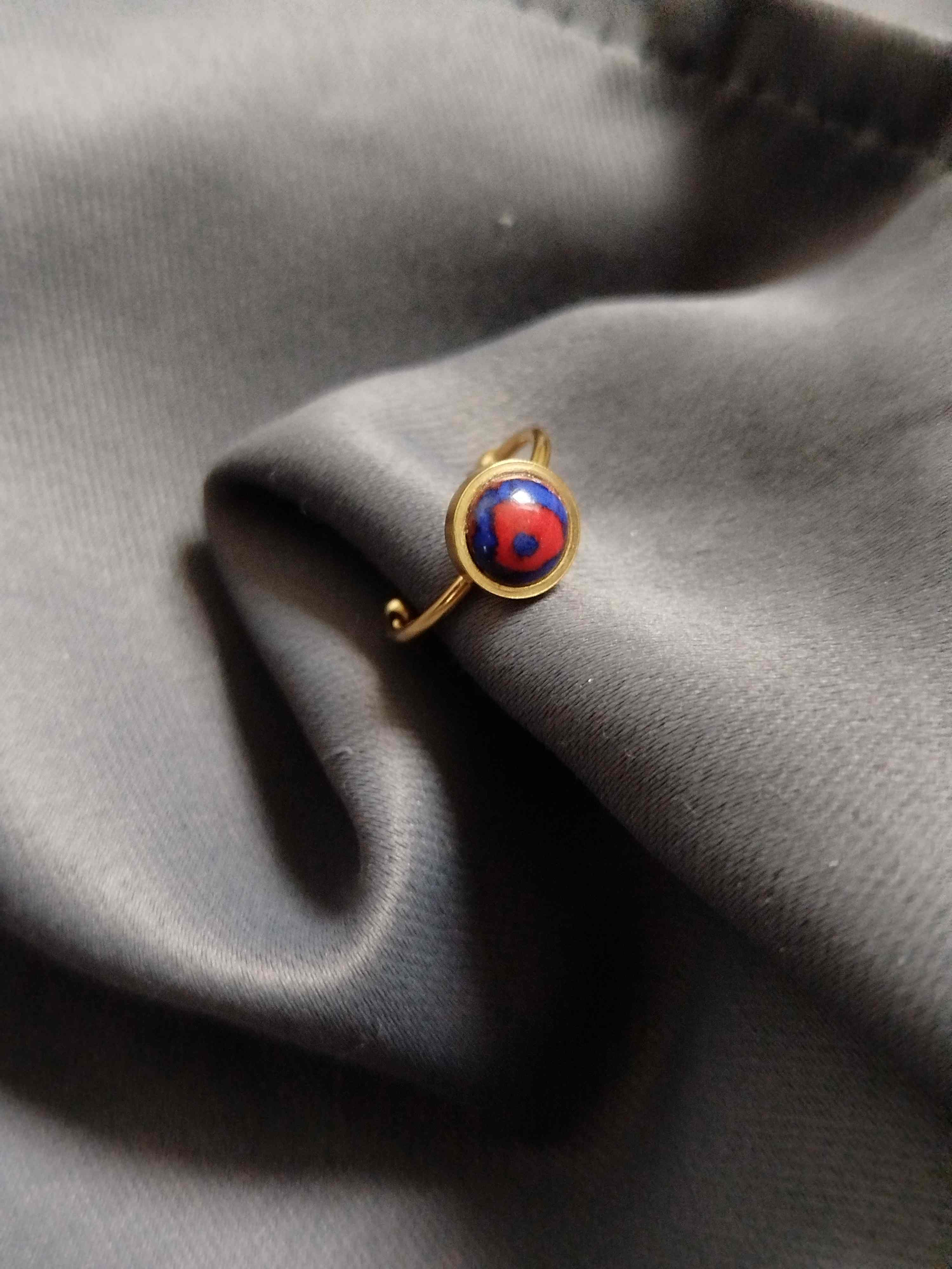 Bague Piccoli bleue et rouge