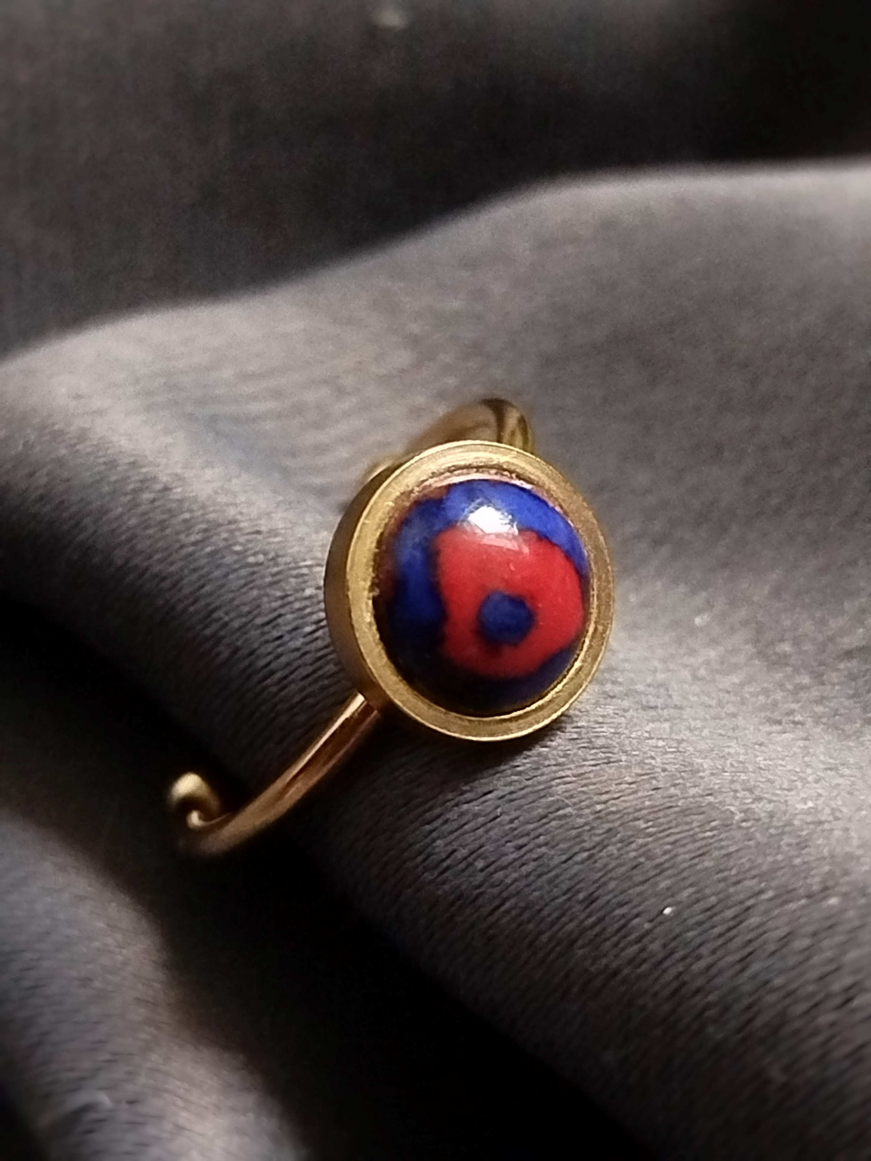 Bague Piccoli bleue et rouge