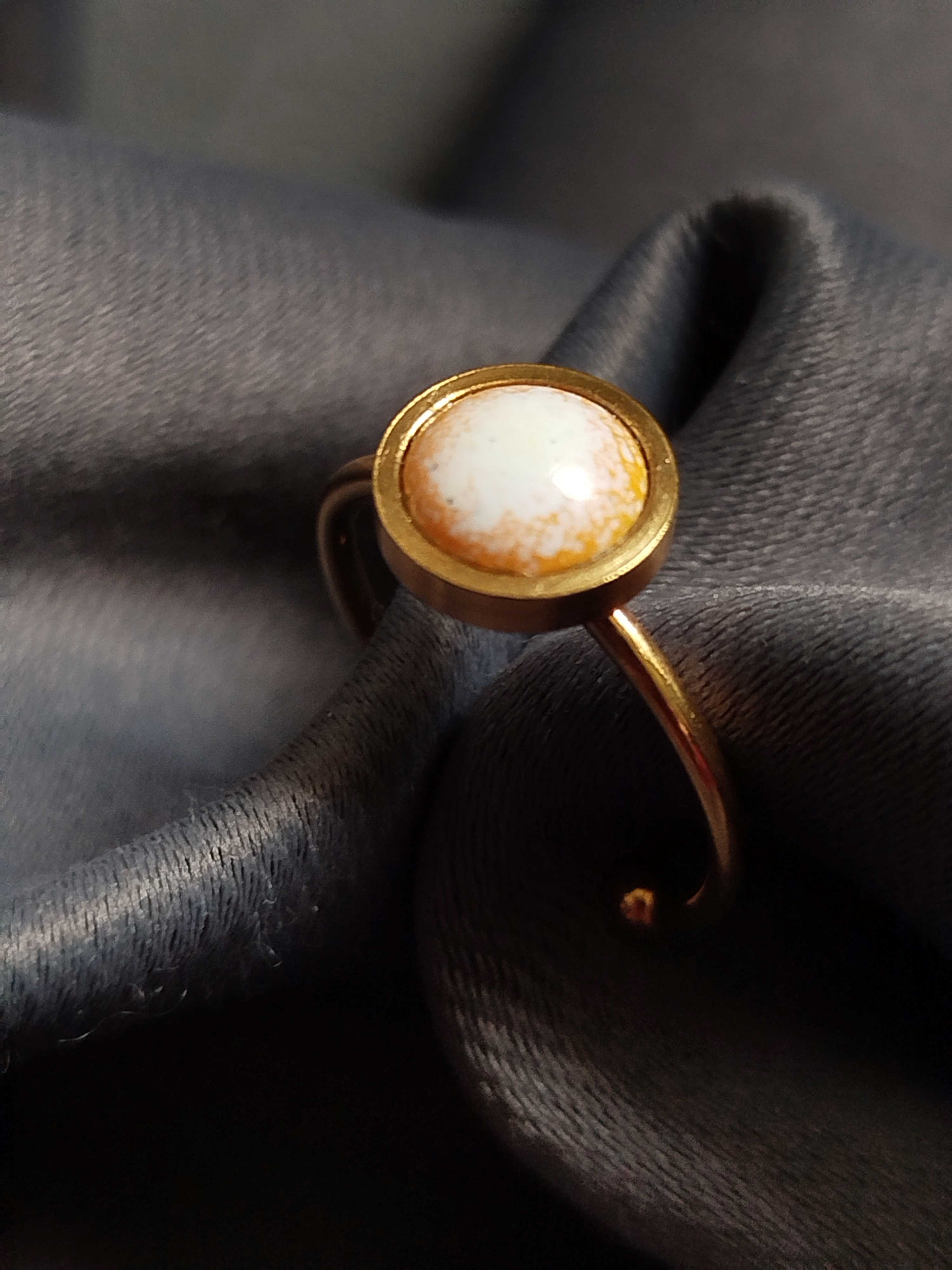 Bague Piccoli orange et blanc