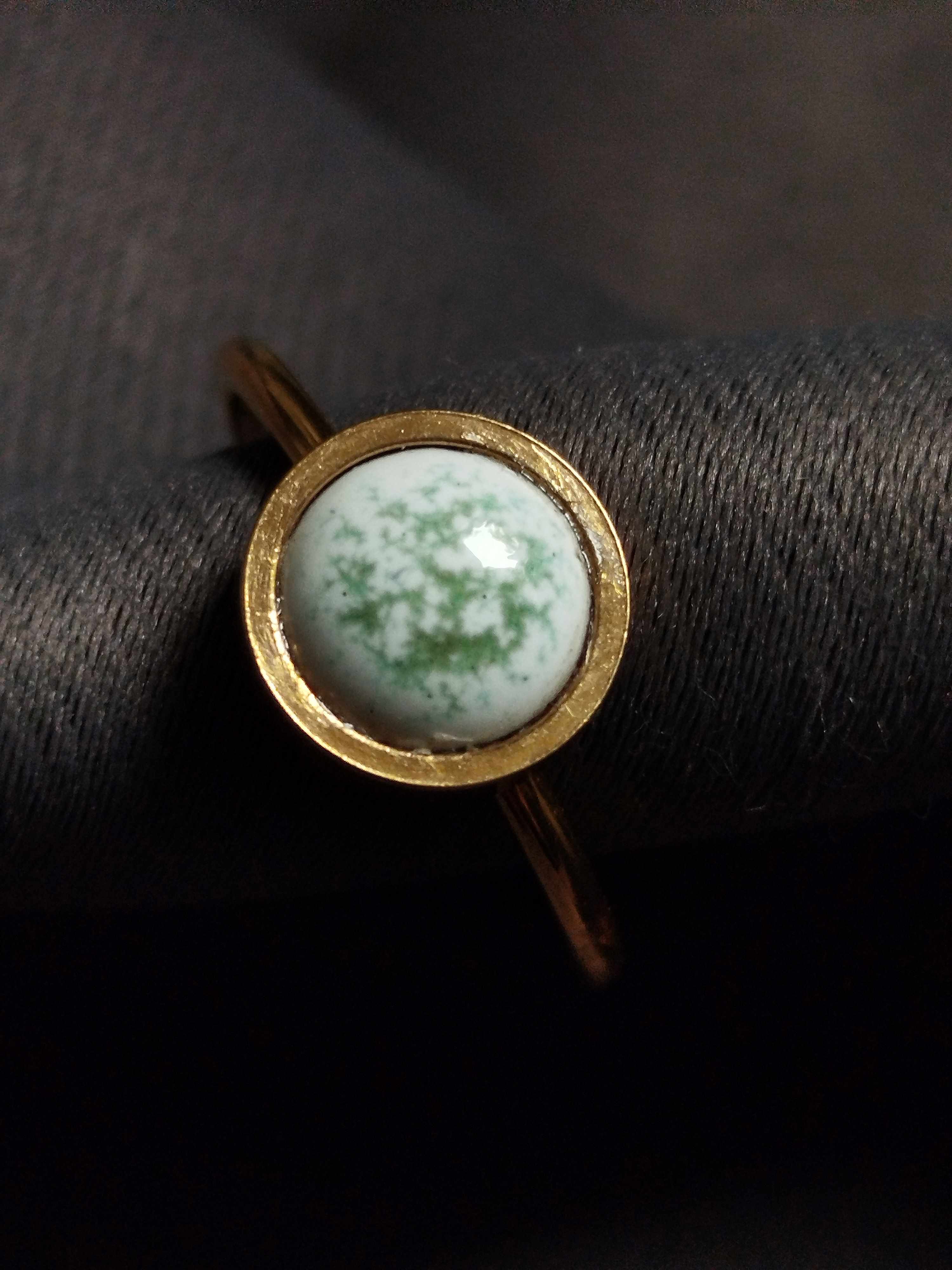 Bague Piccoli  blanc et vert