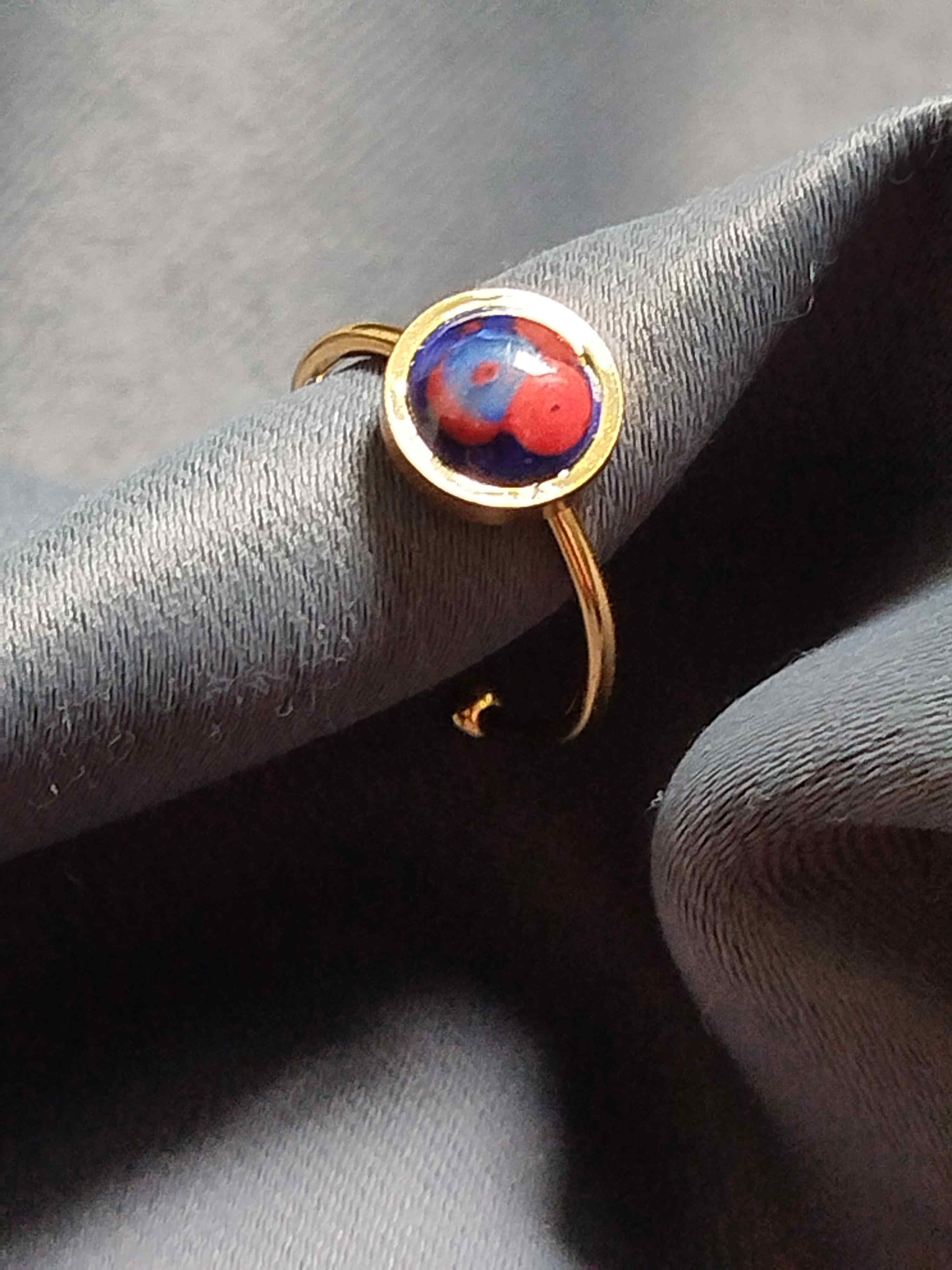 Bague Piccoli rouge et bleu