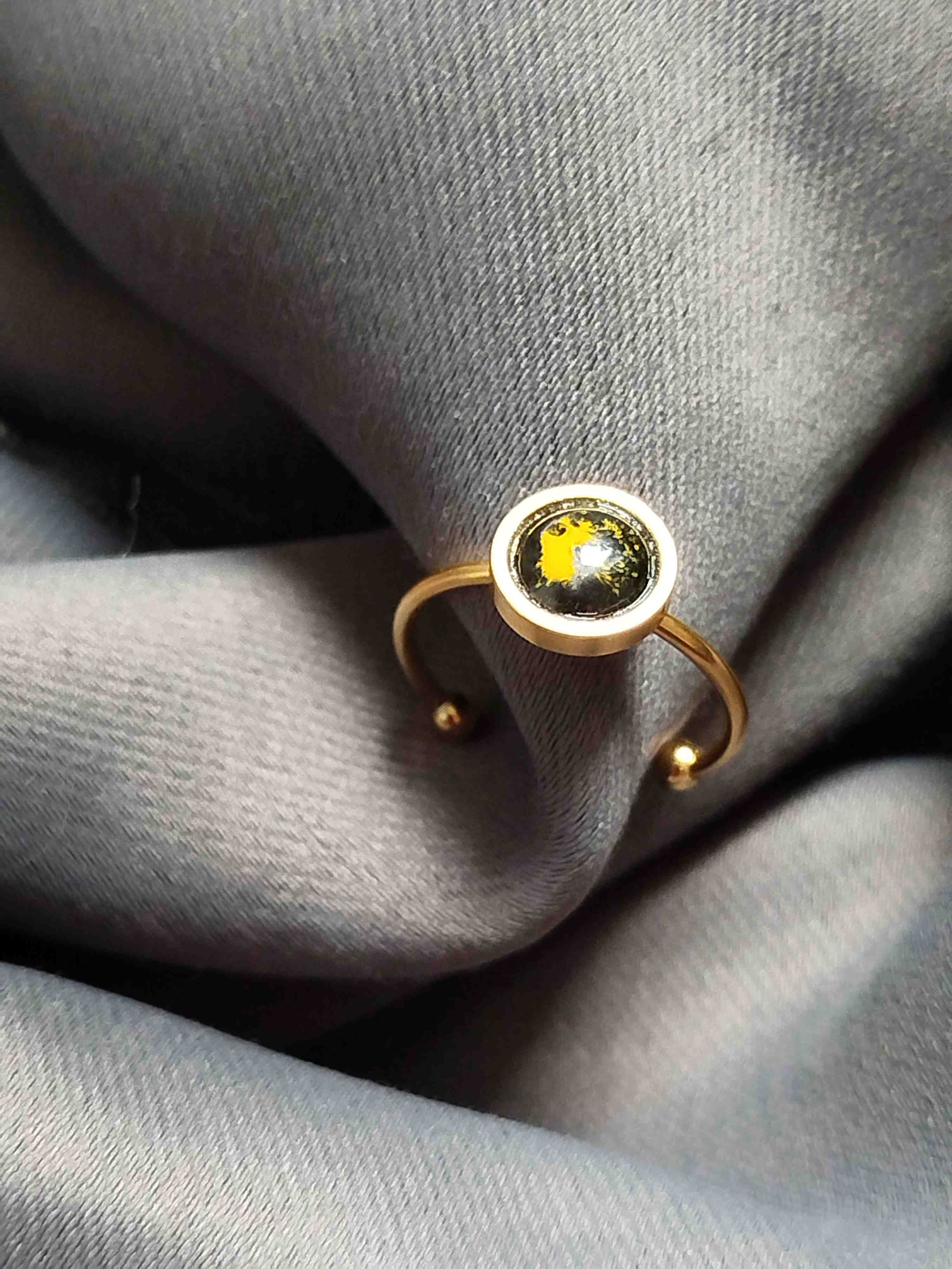 Bague Piccoli noire jaune