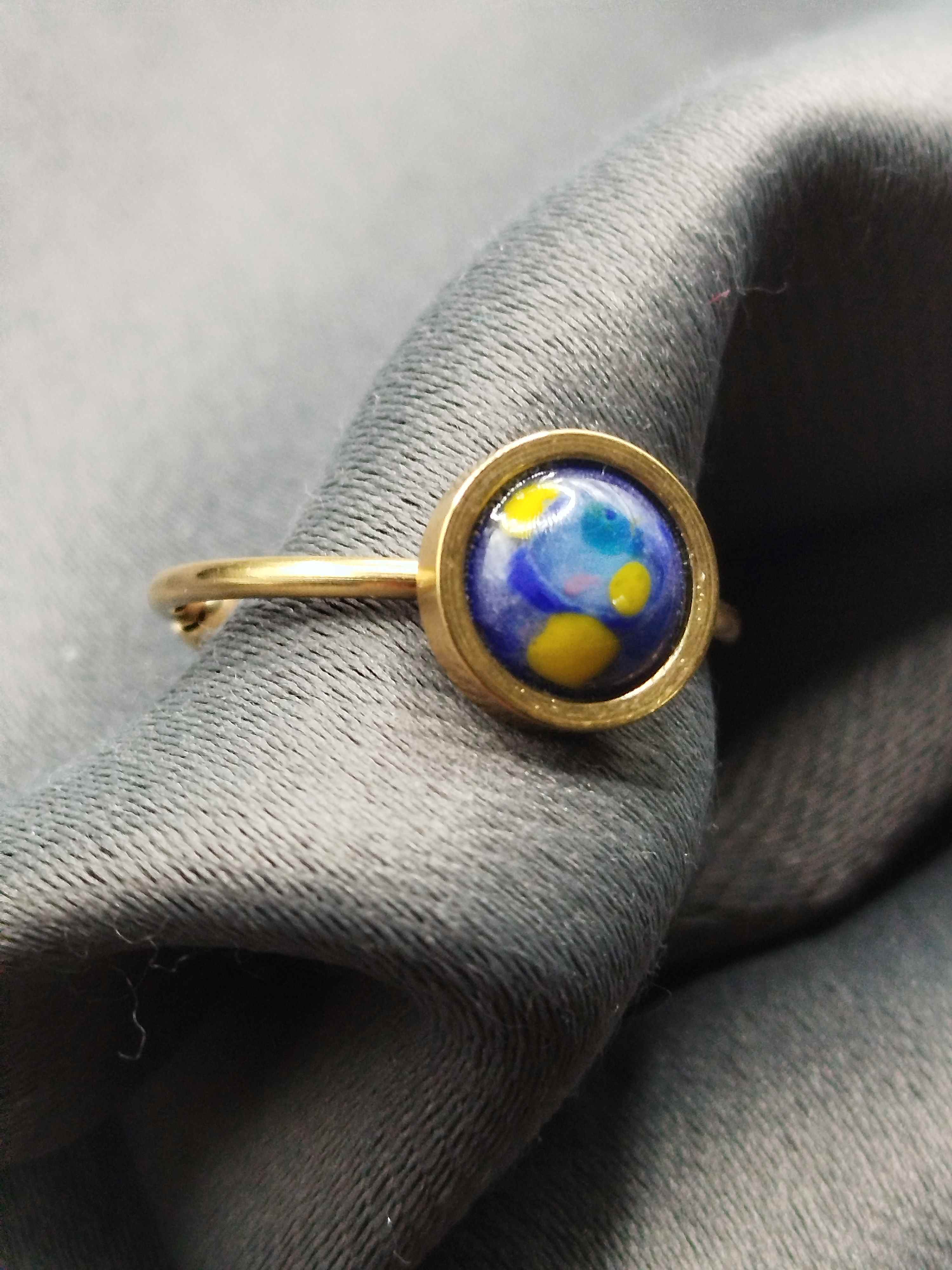 Bague Piccoli bleu jaune 