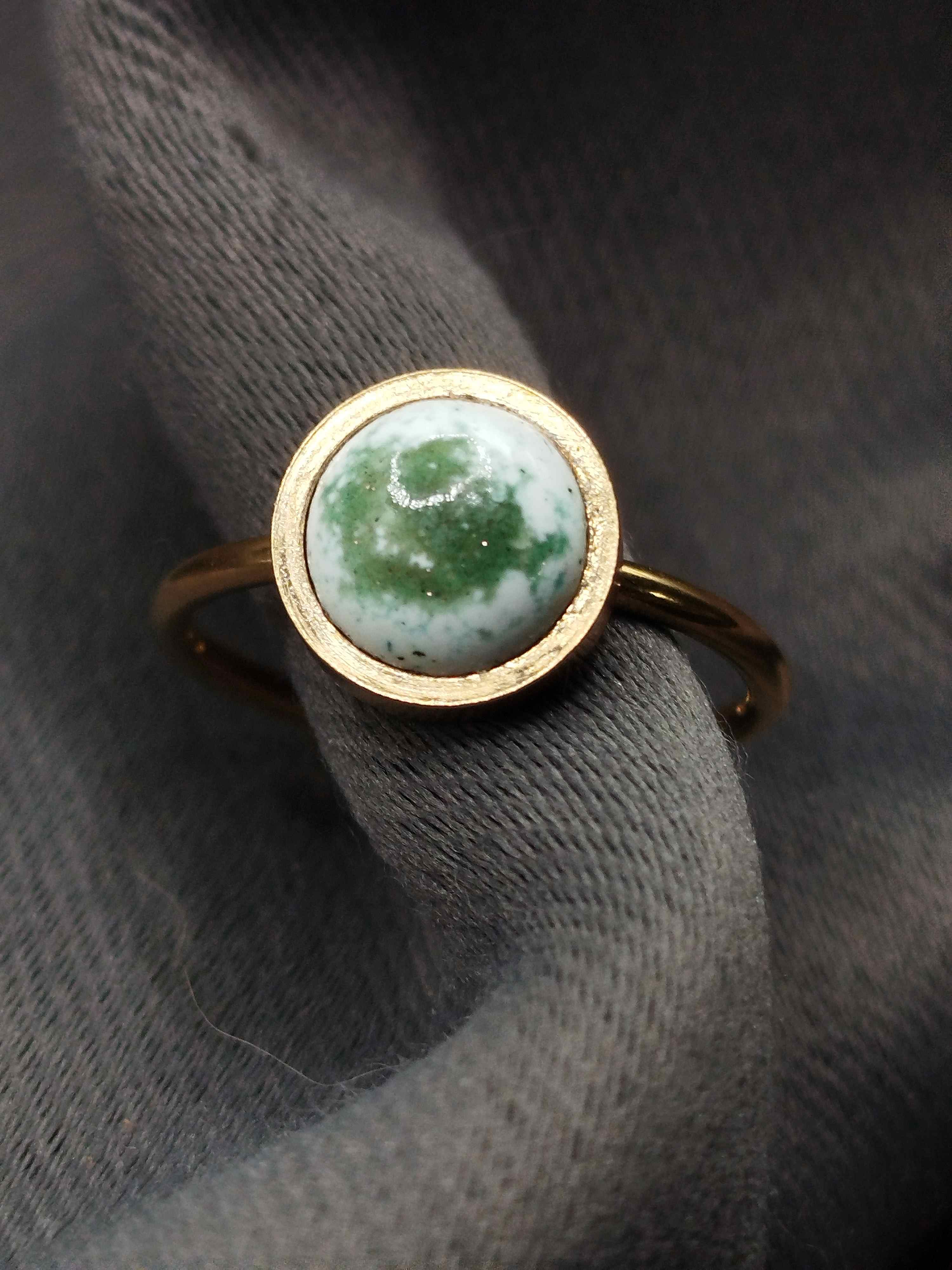 Bague Piccoli vert blanc