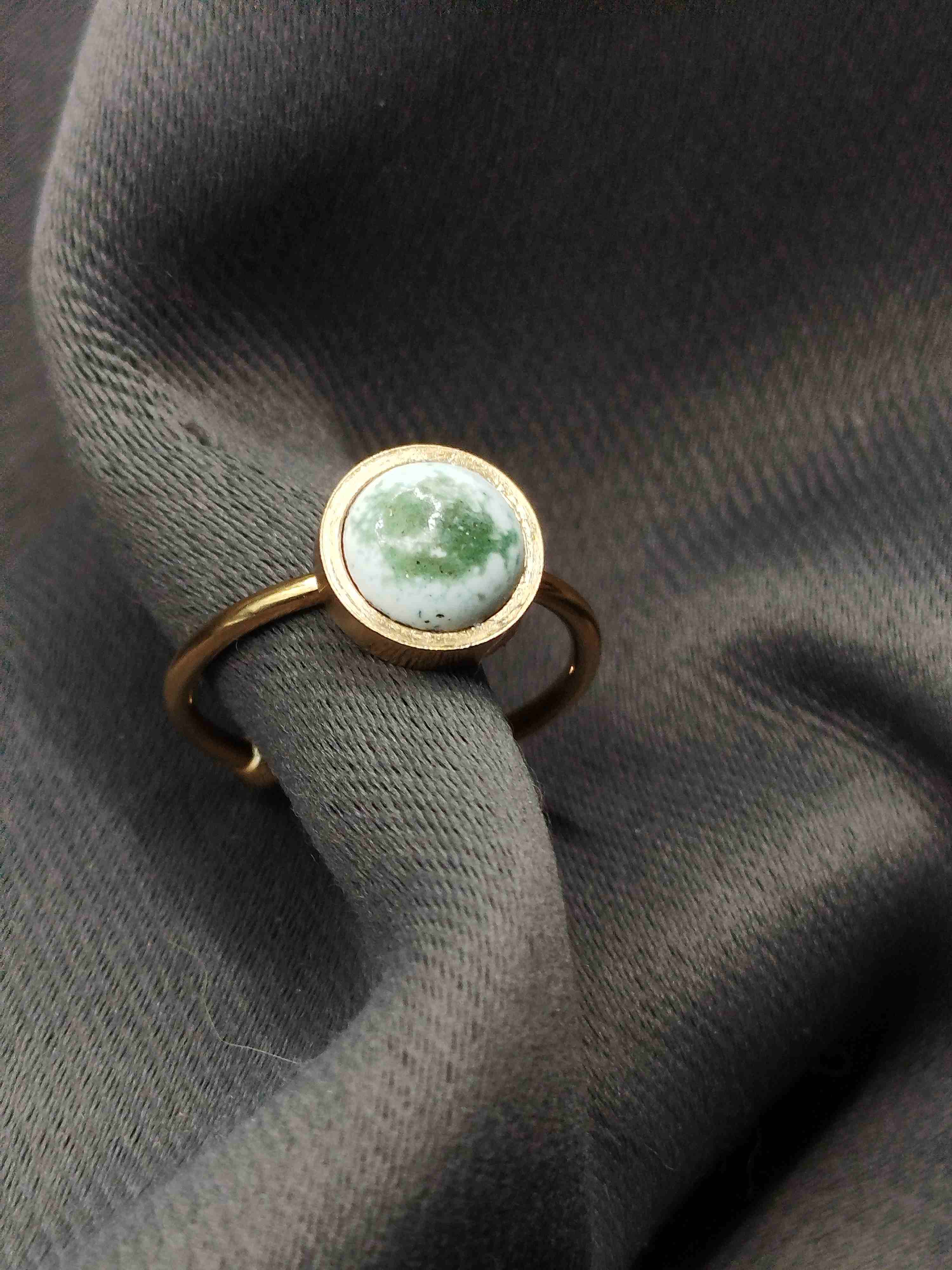 Bague Piccoli vert blanc