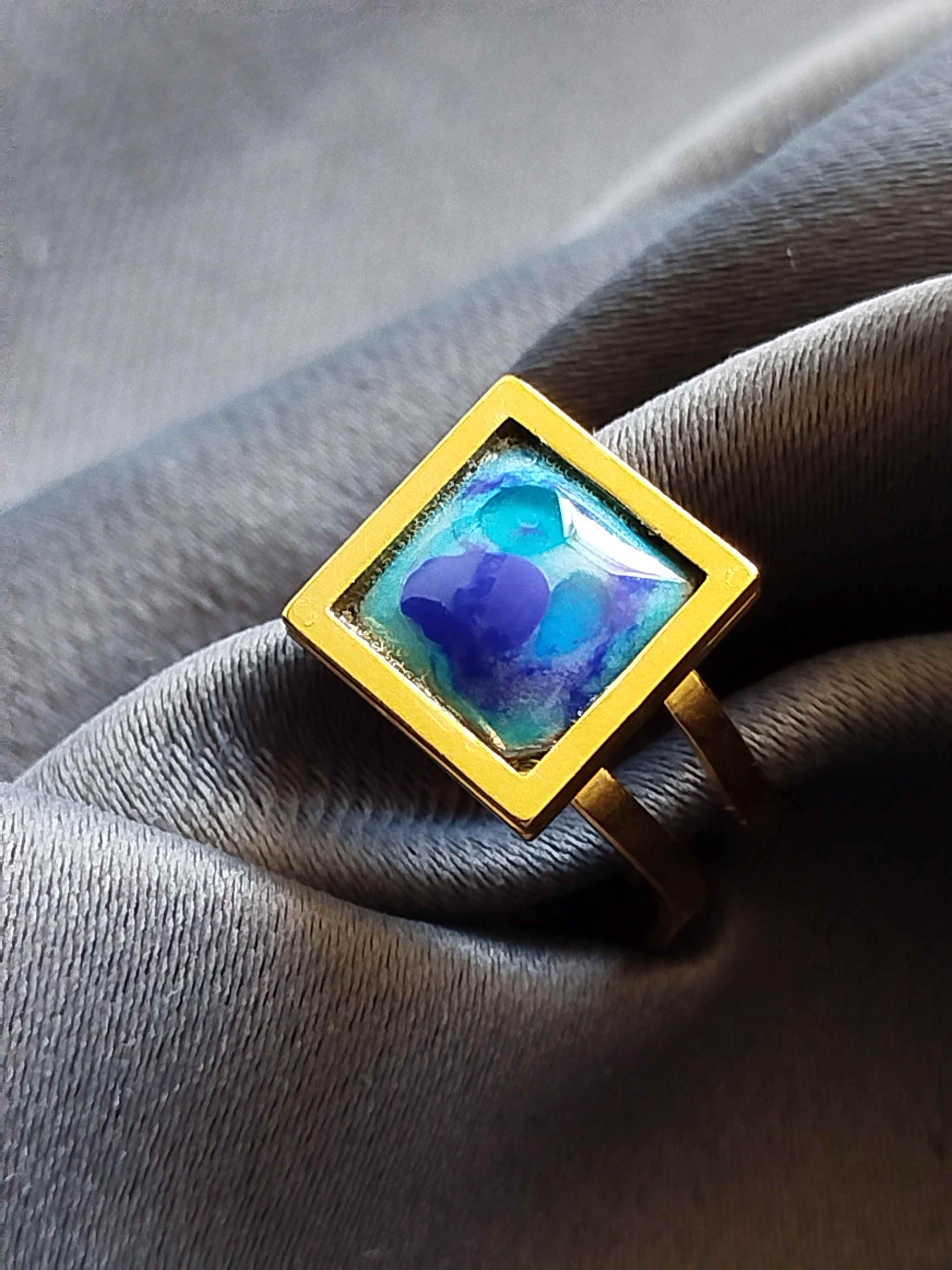 Bague Mezze bleue