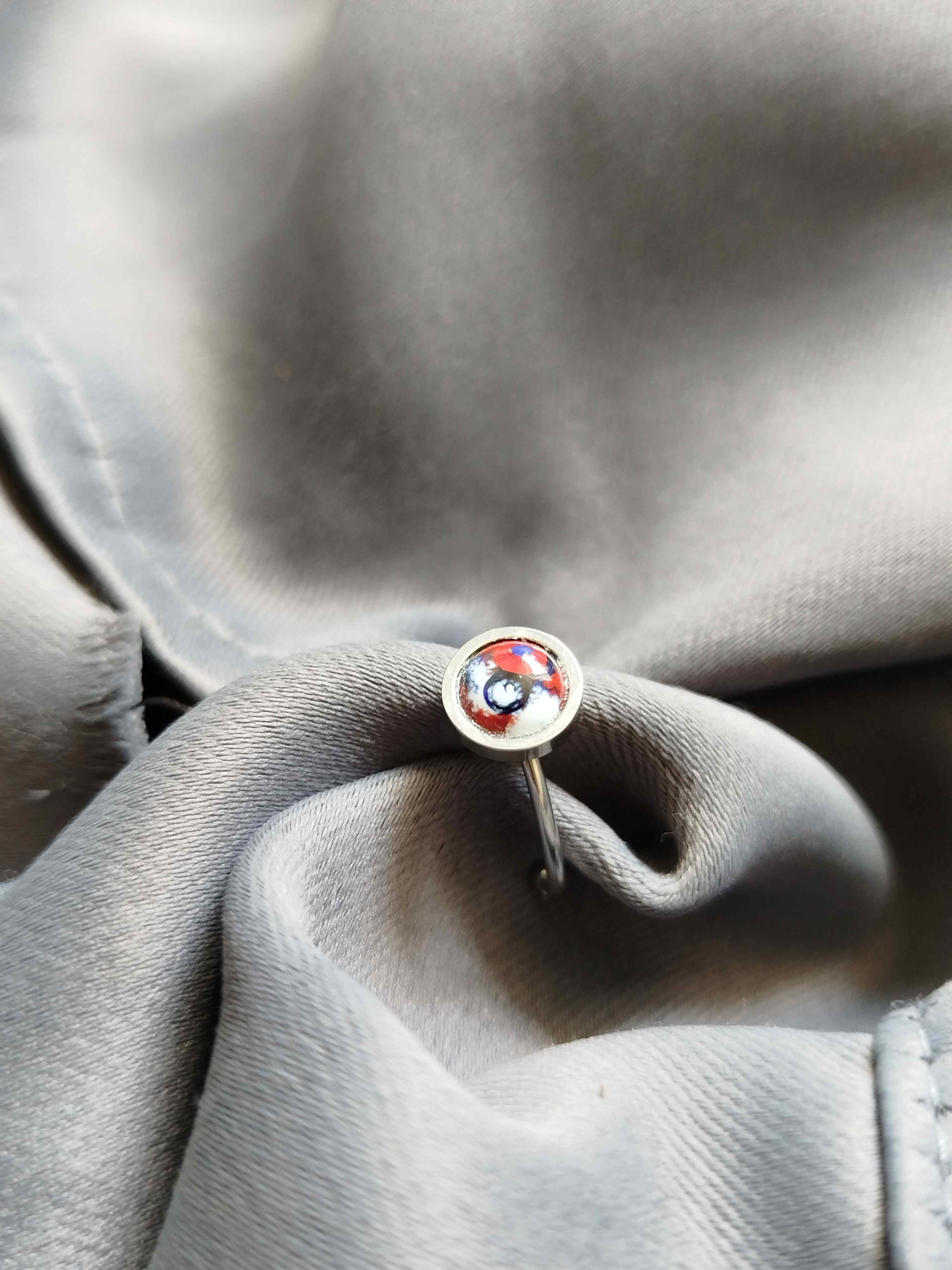 Bague Piccoli bleu blache et rouge