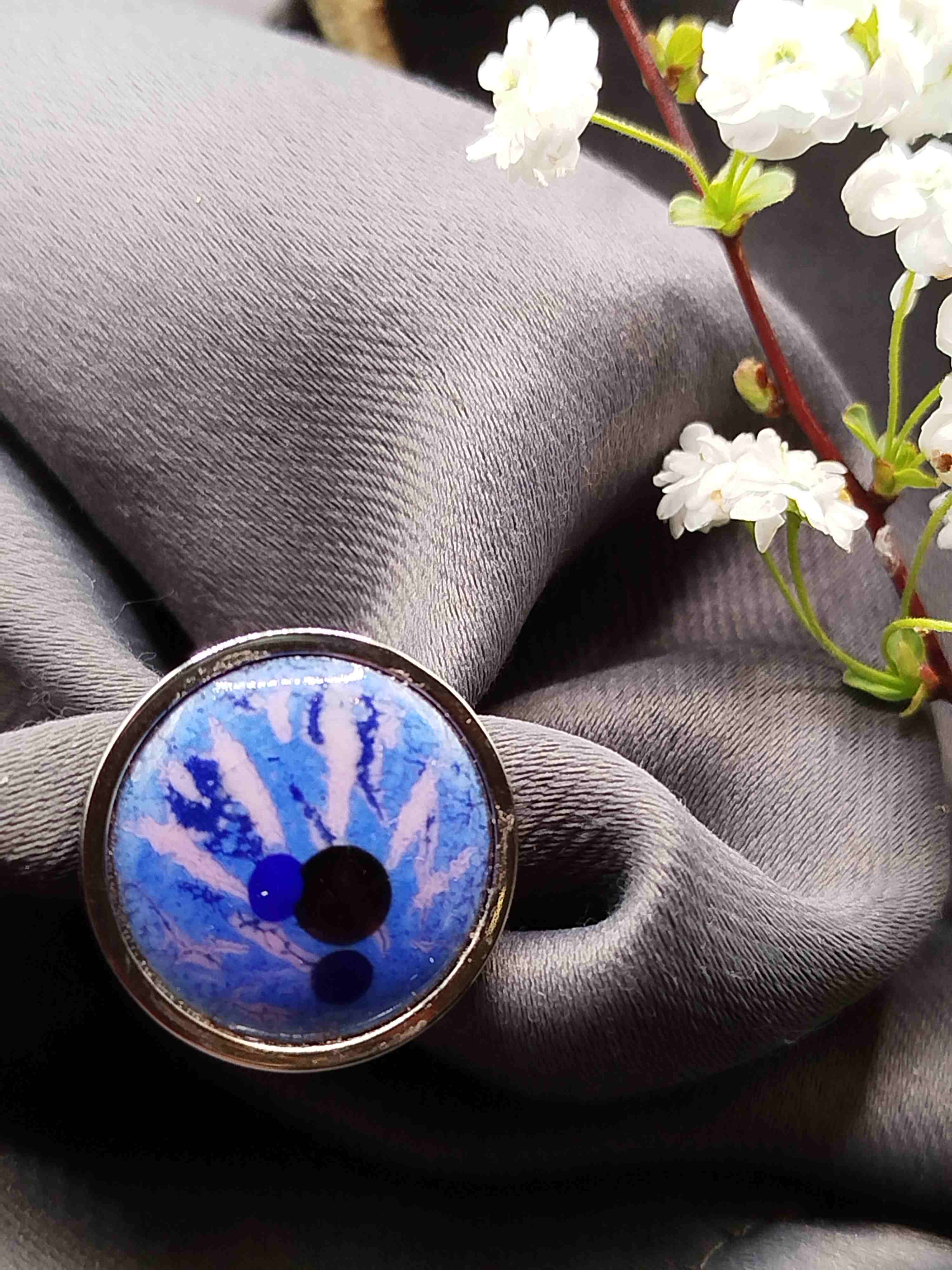Bague Grandissime bleu et rose