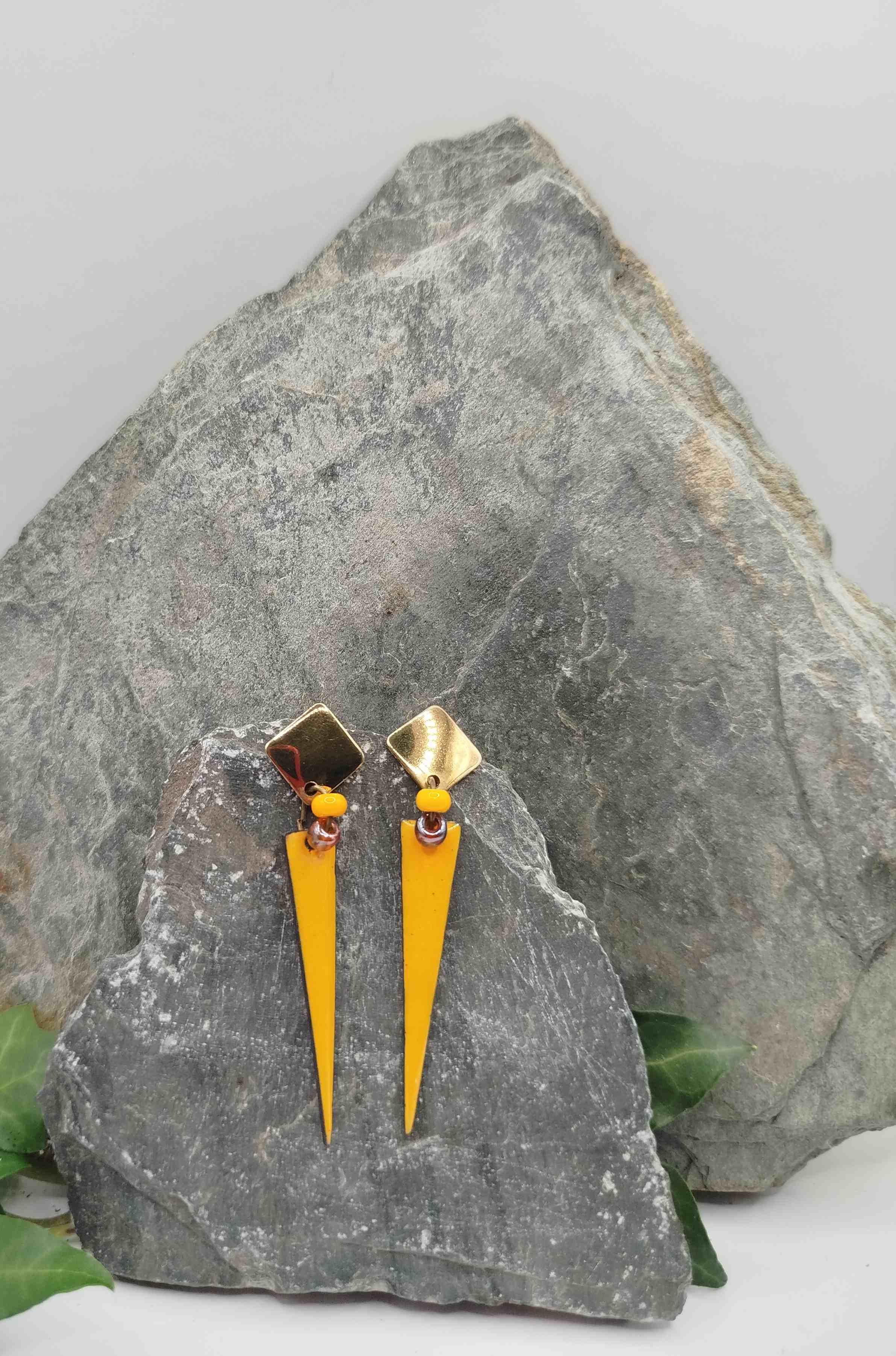 Boucles d'oreilles Speziati jaune