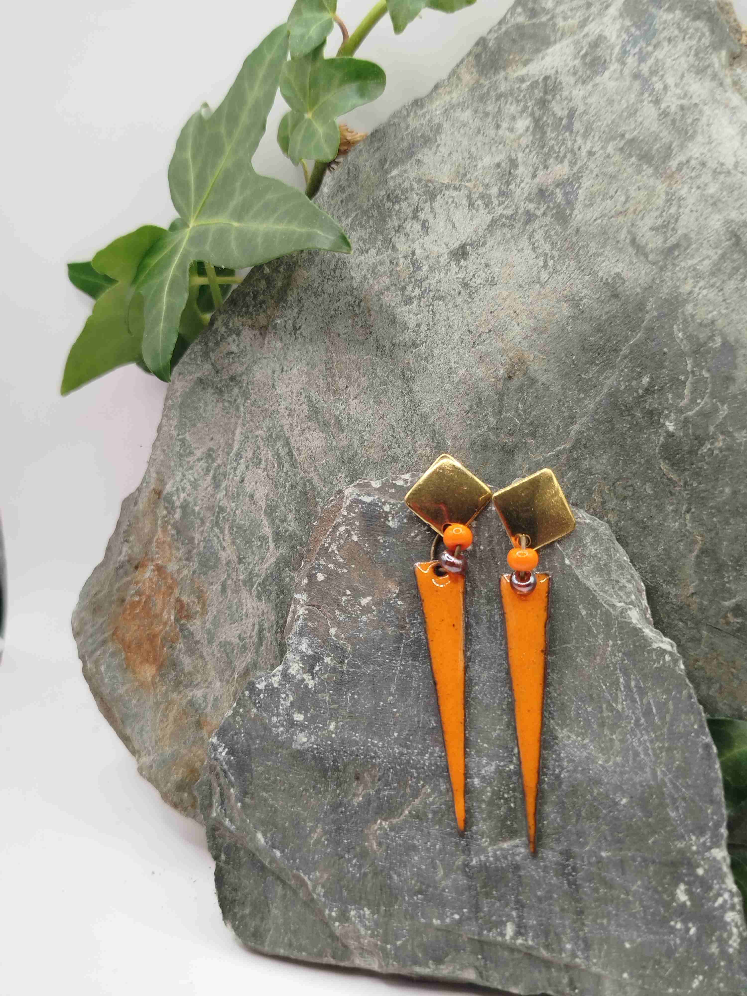 Boucles d'oreilles Speziati orange
