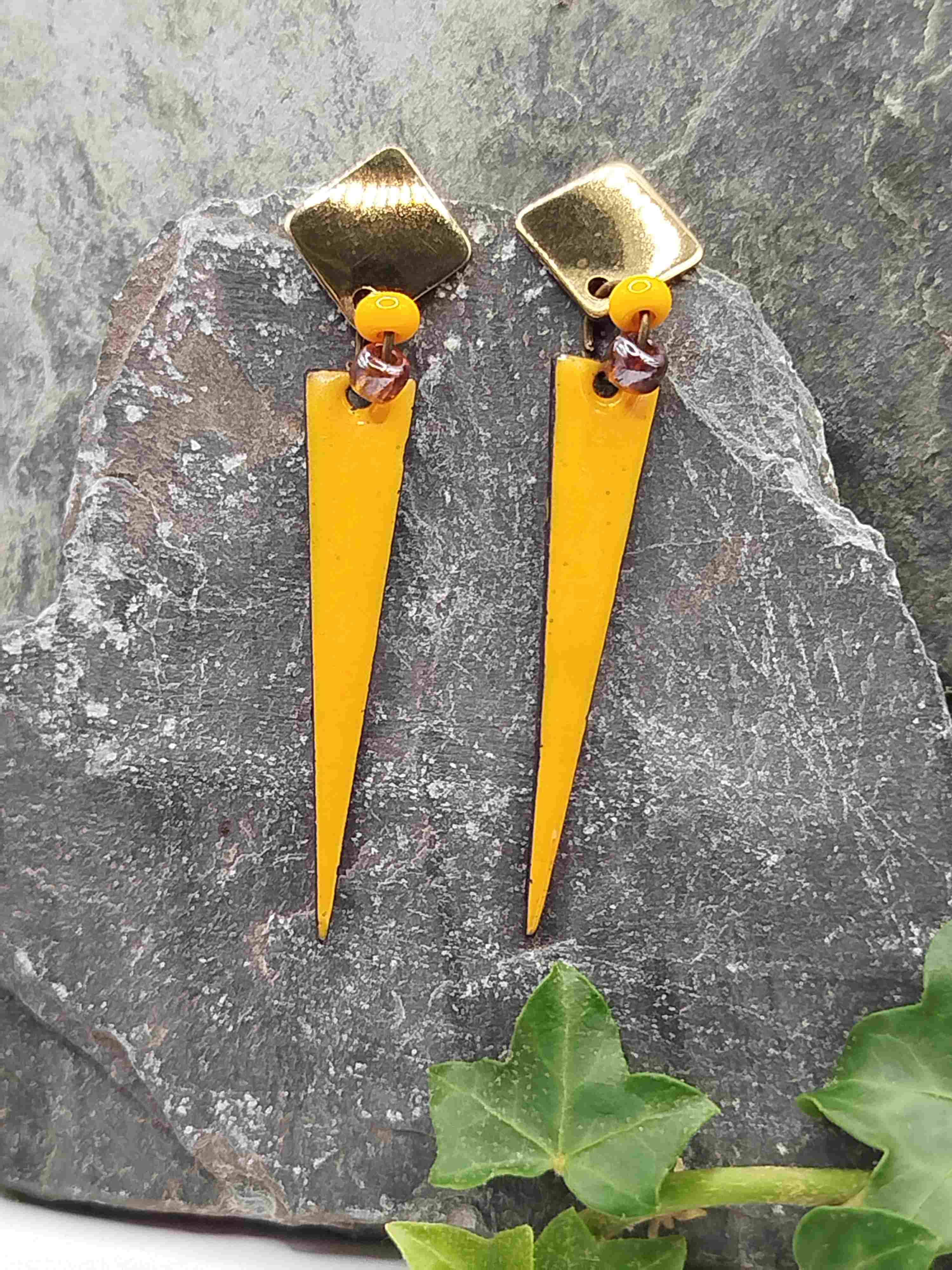 Boucles d'oreilles Speziati jaune