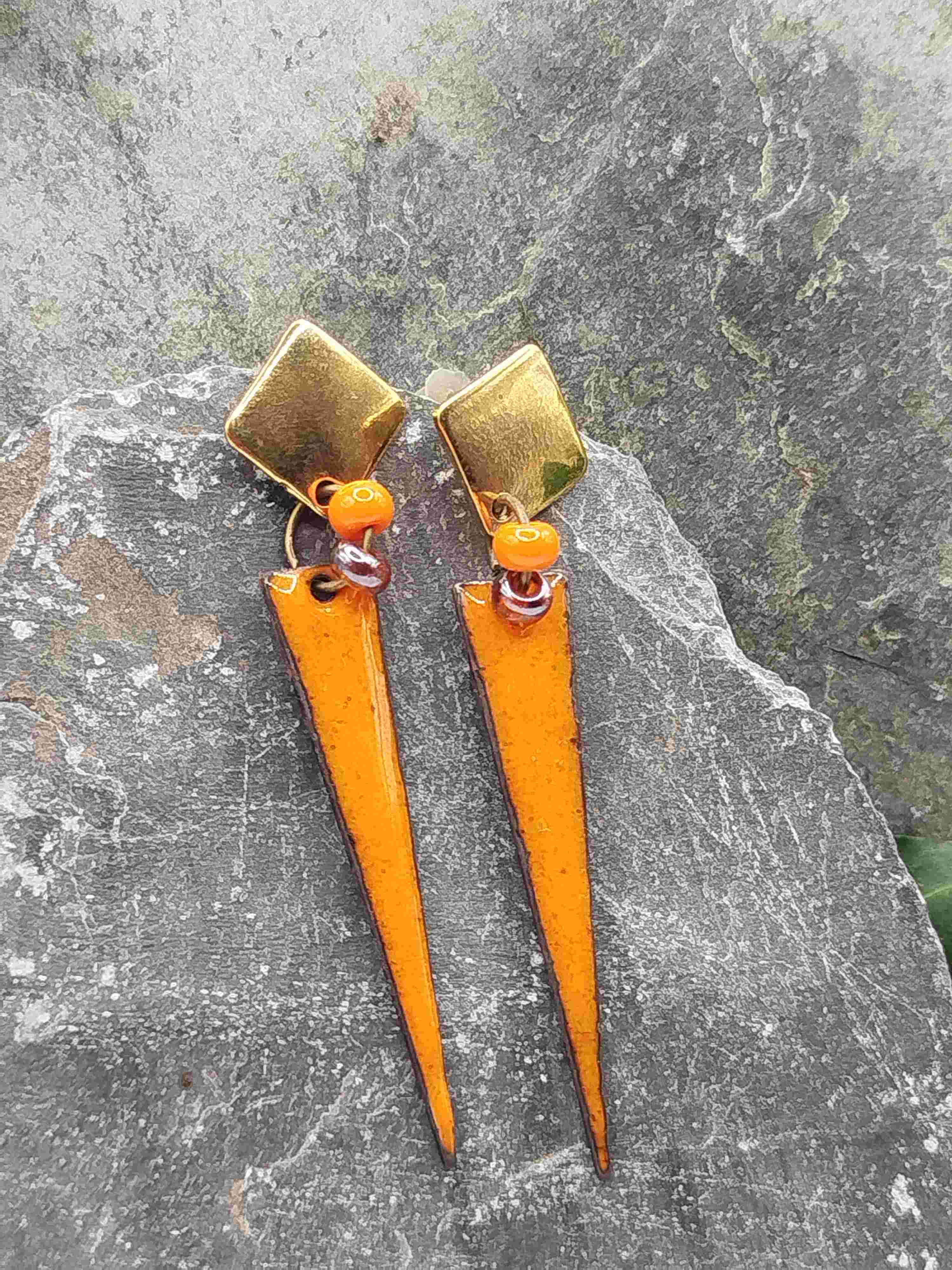 Boucles d'oreilles Speziati orange