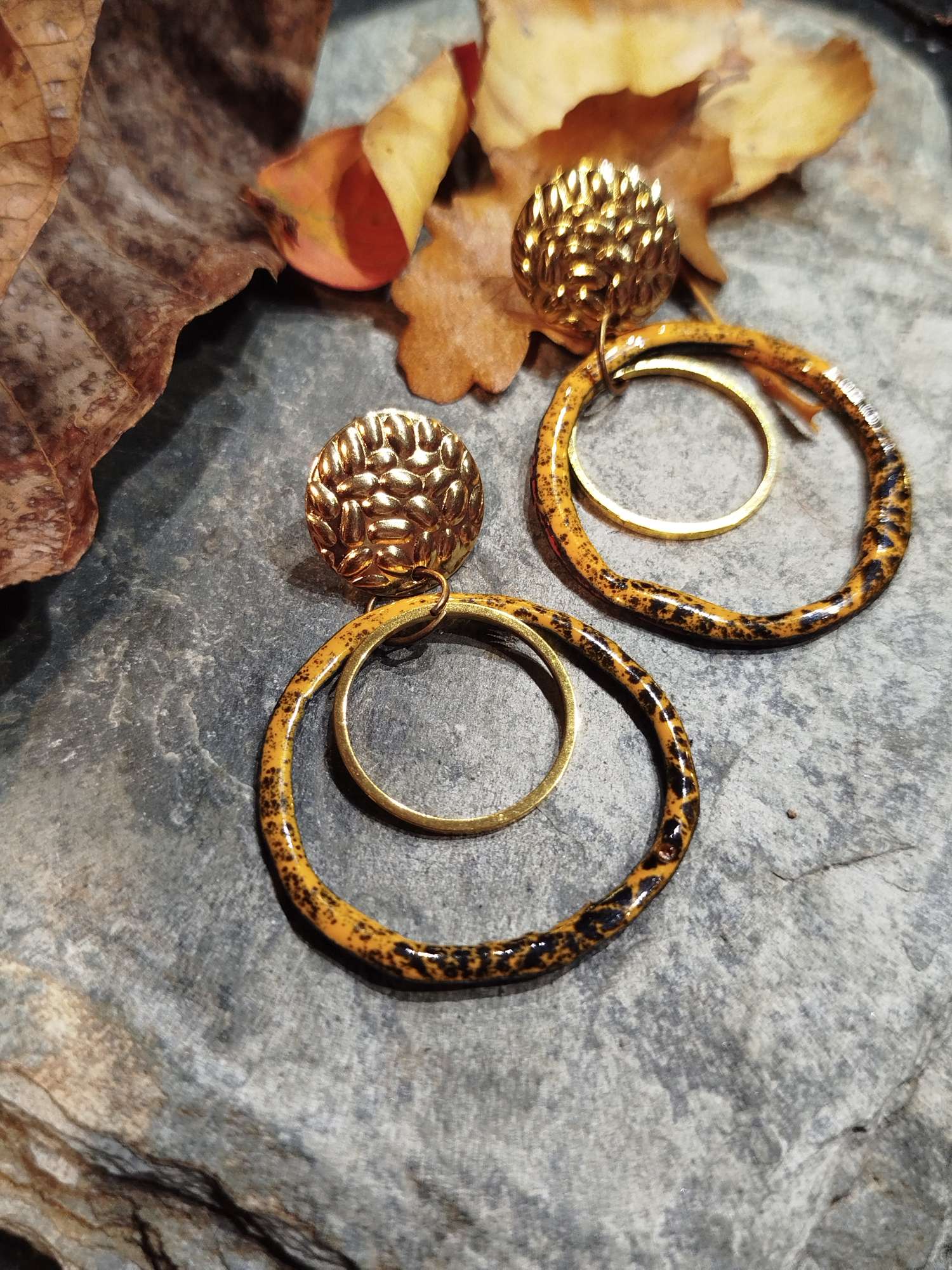 Boucles d’Oreilles Cerchi jaune 
