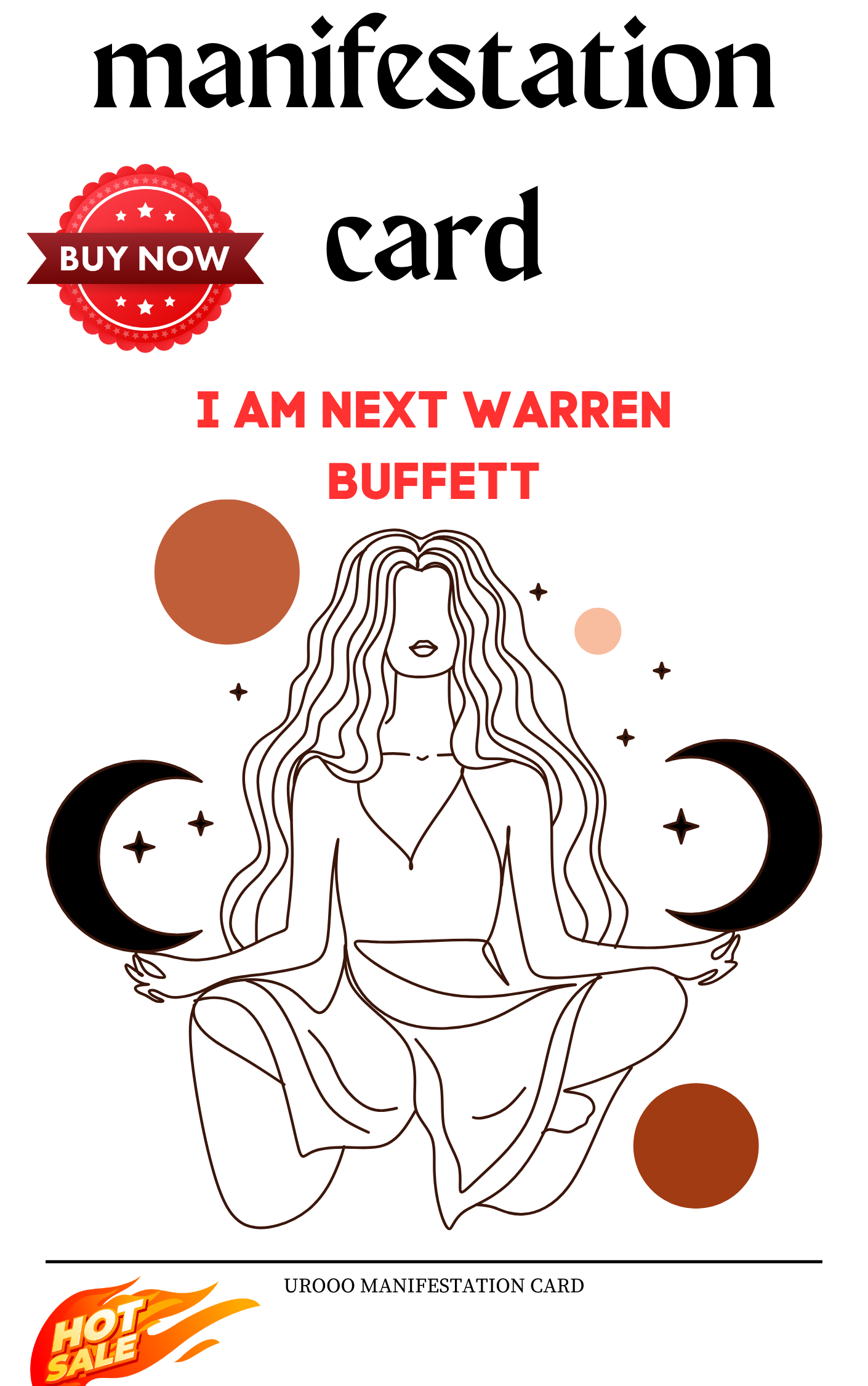   Manifestation Card -  I AM NEXT WARREN BUFFETT