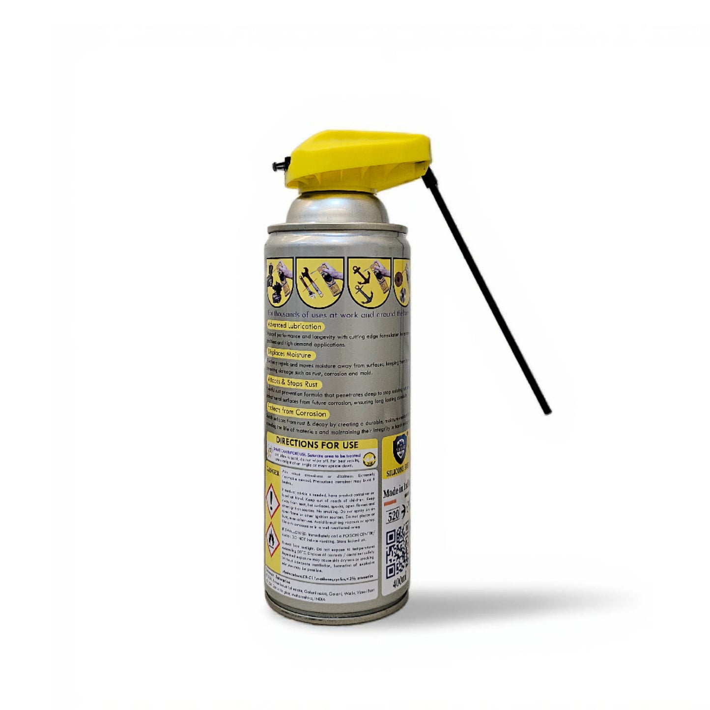 KAB-40, Multipurpose Spray With 3 Way Smart Applicator, Includes High Quality Microfiber Cloth + KAB PURE 100 Hand Cleaner Gel 50g, 400ml Rust Remover, Lubricant, Stain Remover, Chimney Cleaner, Auto maintenance, Degreaser, Chain Cleaner & Chain Lube